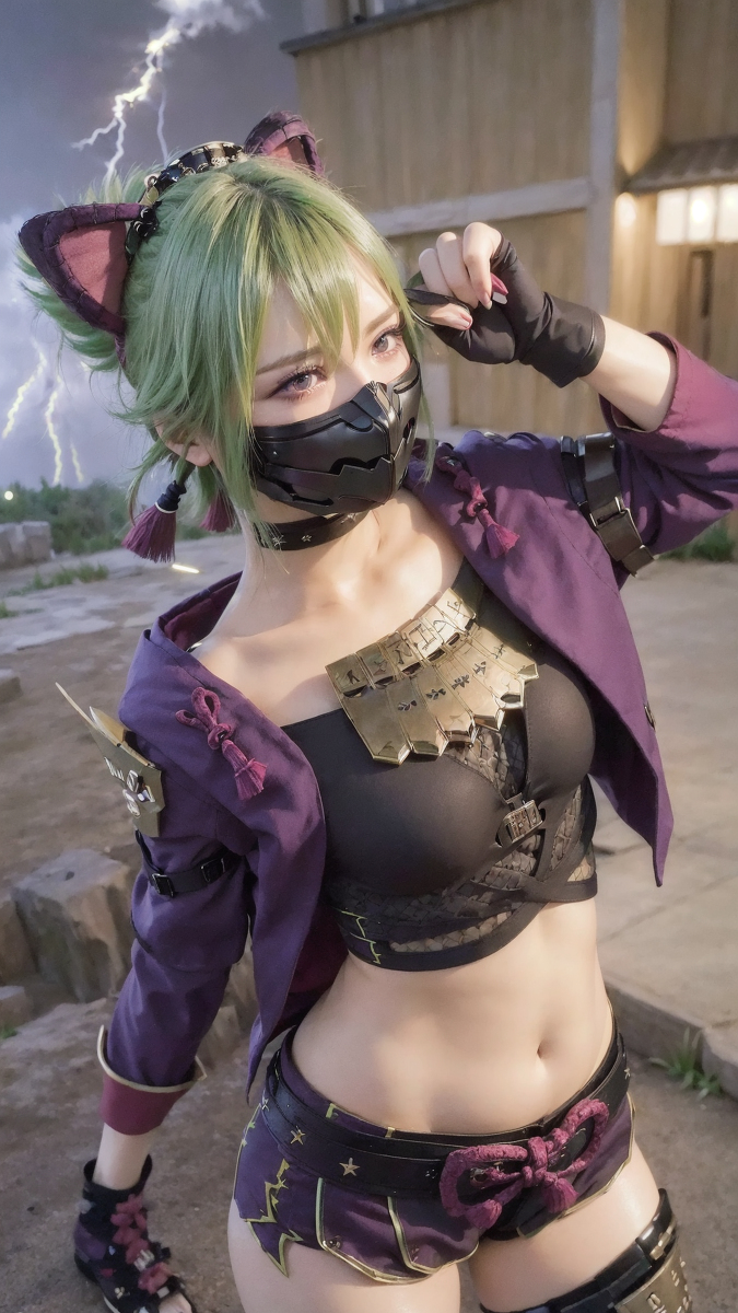 AI生成~AI_EmeraldApple久岐忍 GenshinImpact(原神)　AIこすぷれ-第1章-图片4