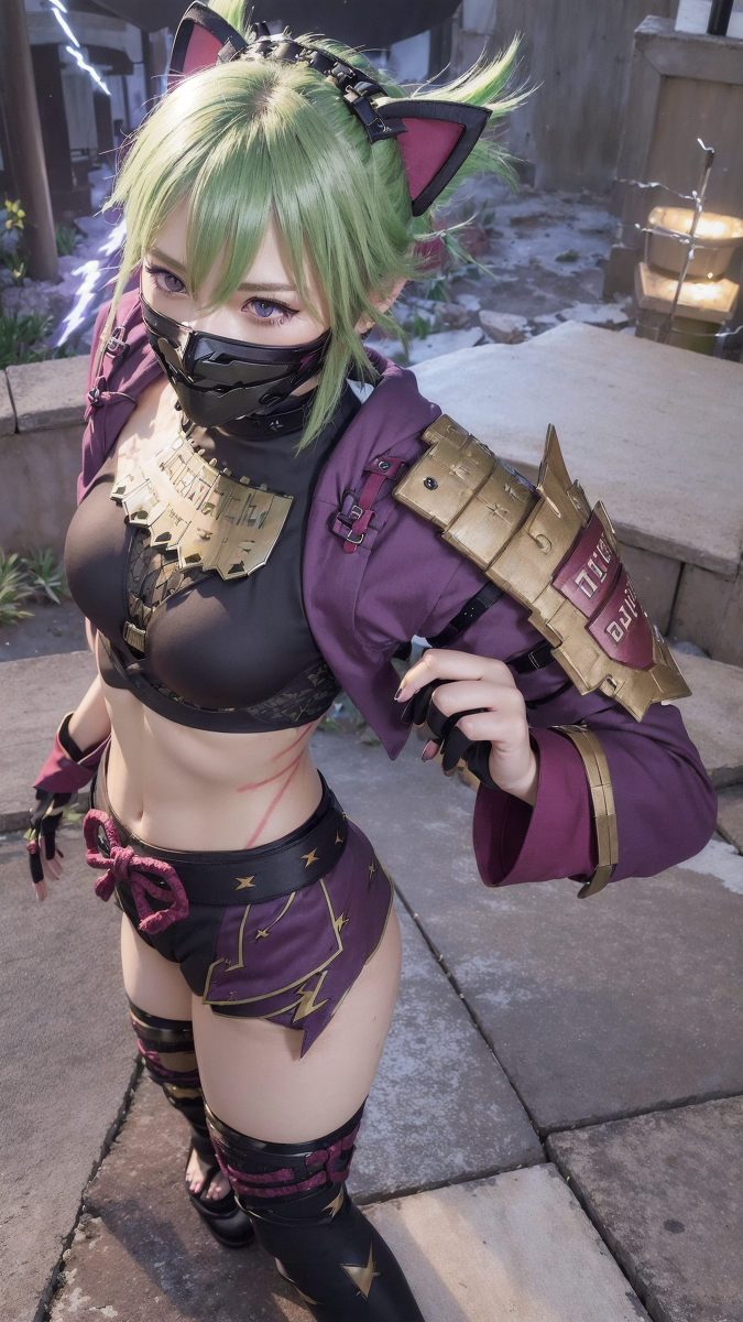 AI生成~AI_EmeraldApple久岐忍 GenshinImpact(原神)　AIこすぷれ-第1章-图片5