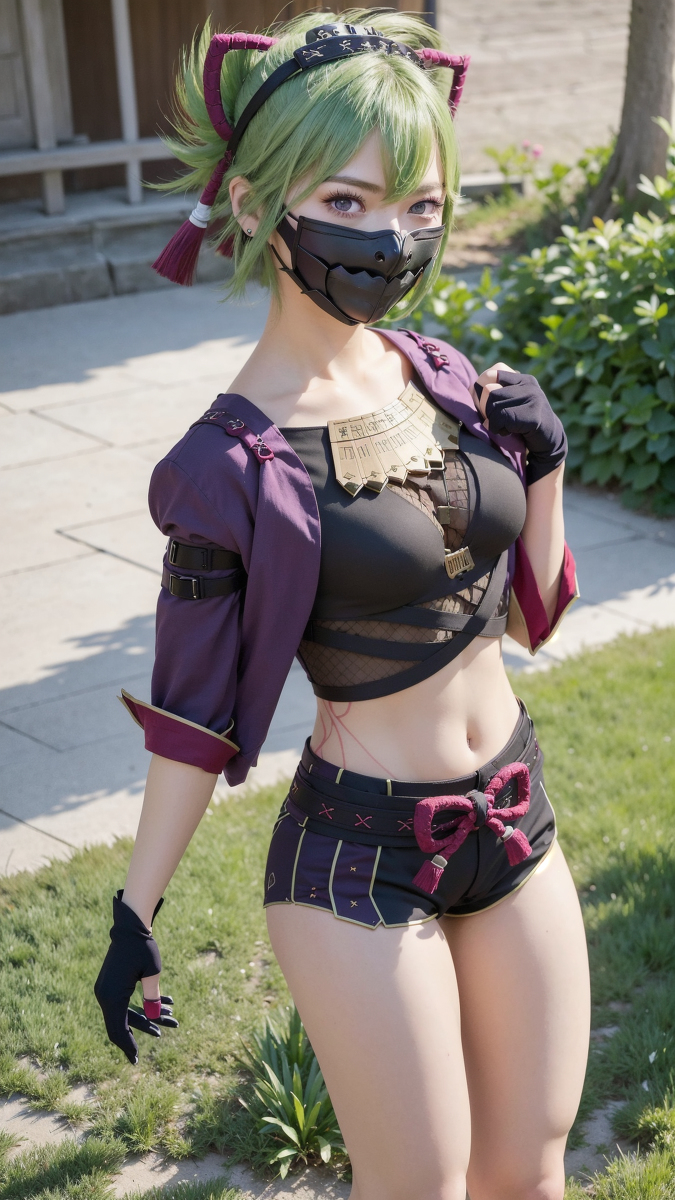 AI生成~AI_EmeraldApple久岐忍 GenshinImpact(原神)　AIこすぷれ-第1章-图片7