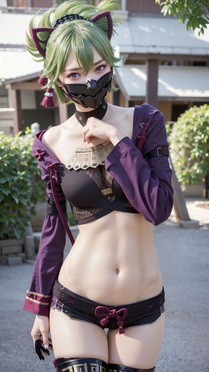 AI生成~AI_EmeraldApple久岐忍 GenshinImpact(原神)　AIこすぷれ-第1章-图片8