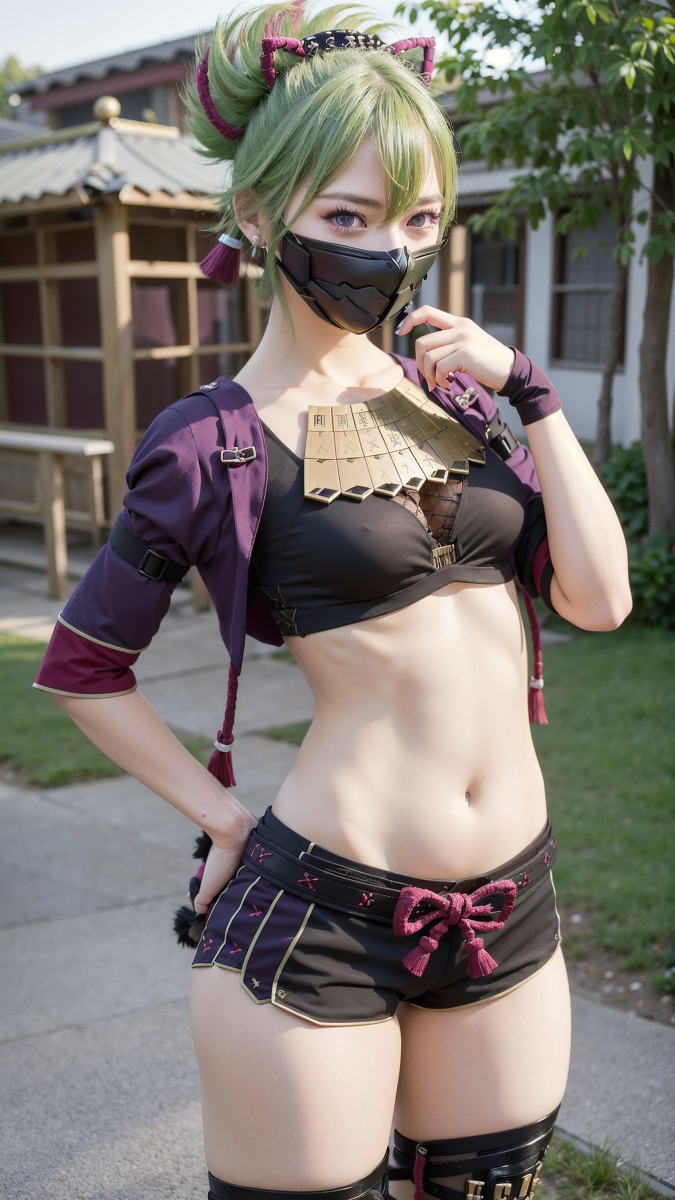 AI生成~AI_EmeraldApple久岐忍 GenshinImpact(原神)　AIこすぷれ-第1章-图片9