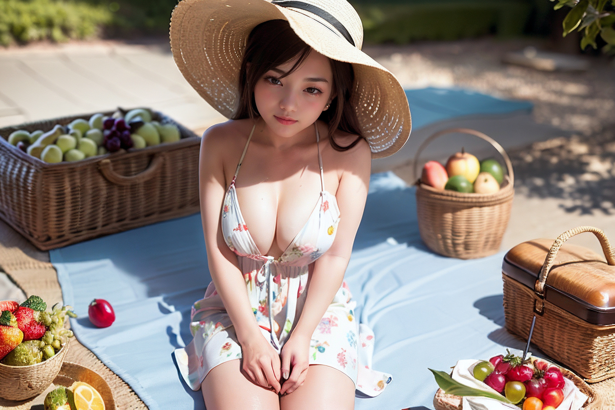 AI生成~AI OFUG彼女とピクニック（和她一起野餐）-第1章-图片2