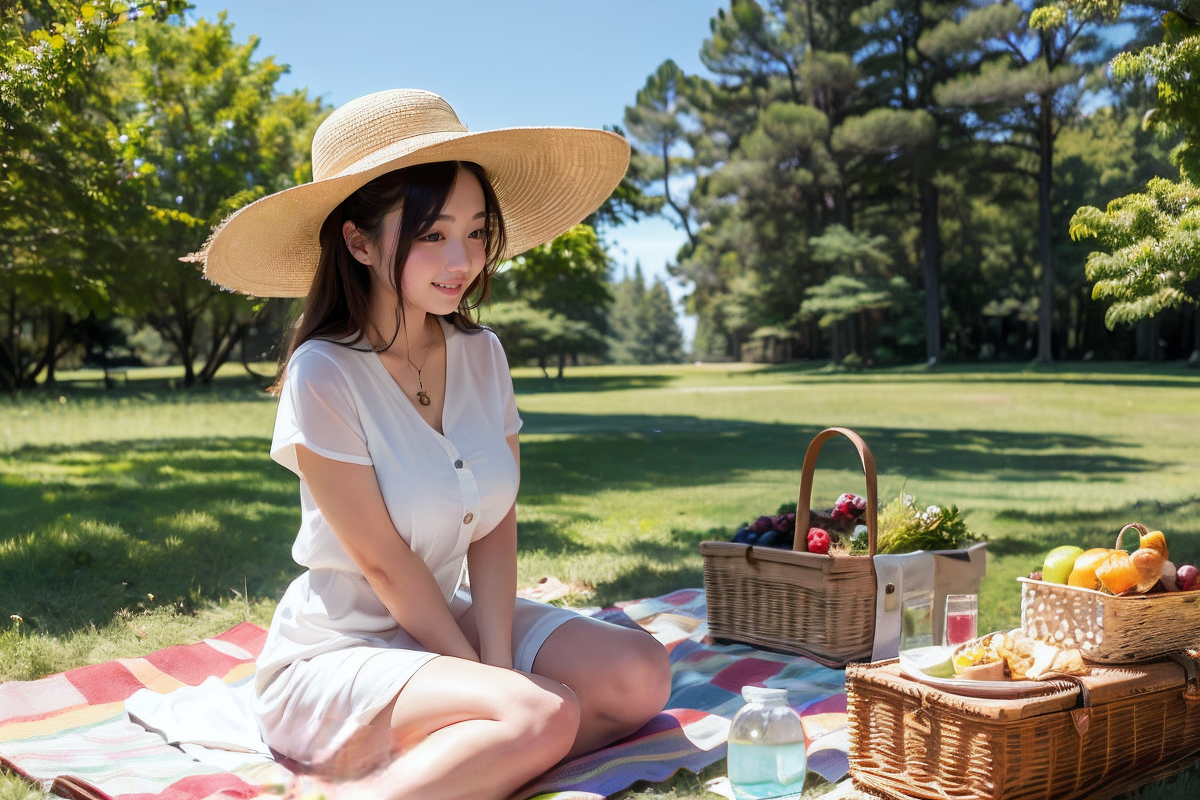 AI生成~AI OFUG彼女とピクニック（和她一起野餐）-第1章-图片6