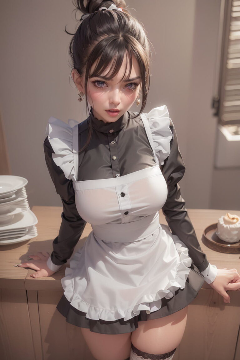 Stunning Hot Maid in AI Generated Images Part 1-第1章-图片23