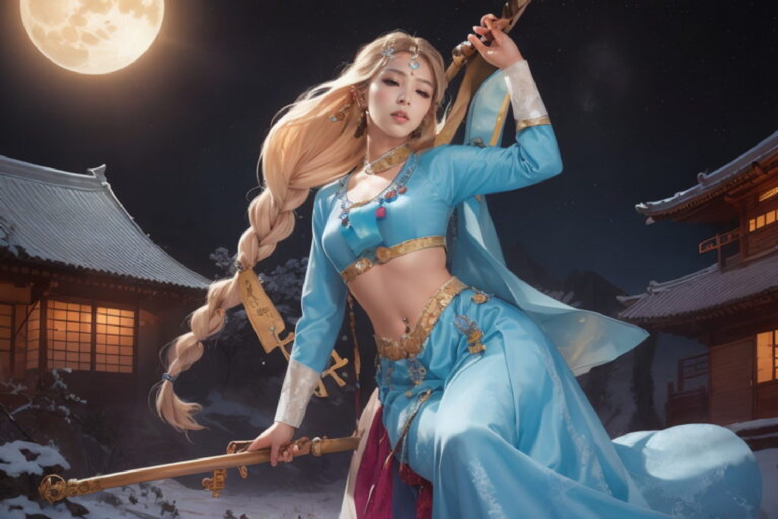 Captivating Oriental Princesses in Traditional Chinese Gowns A Collection of Stunning AIGenerated Images-第1章-图片5