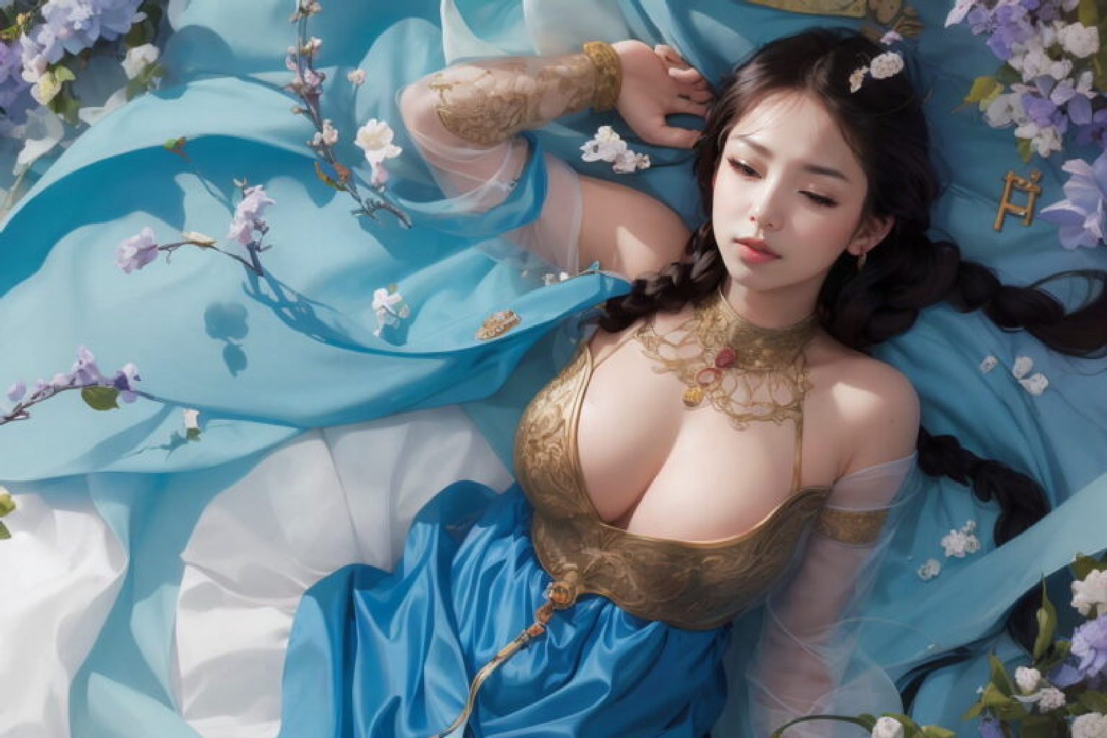 Captivating Oriental Princesses in Traditional Chinese Gowns A Collection of Stunning AIGenerated Images-第1章-图片20