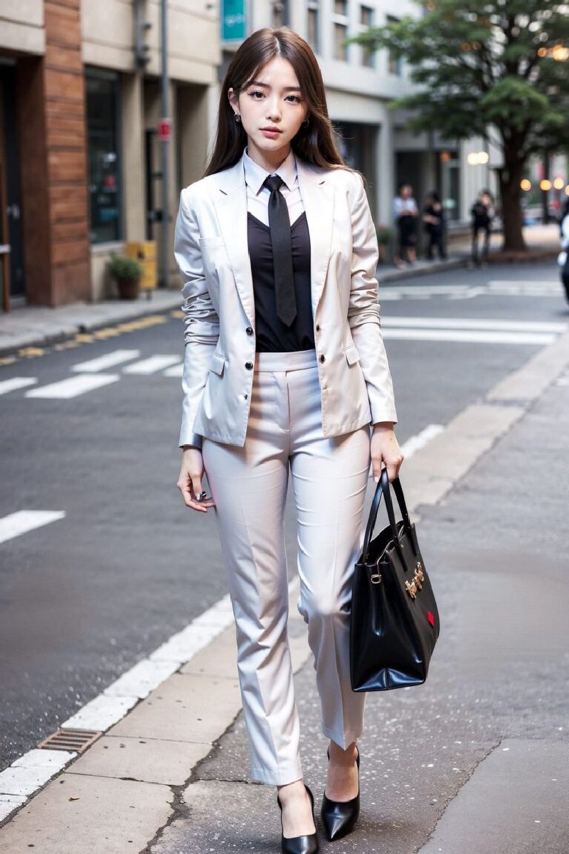 The Chic and Trendy Look of Korean AI Dream Girls on the Streets-第1章-图片13