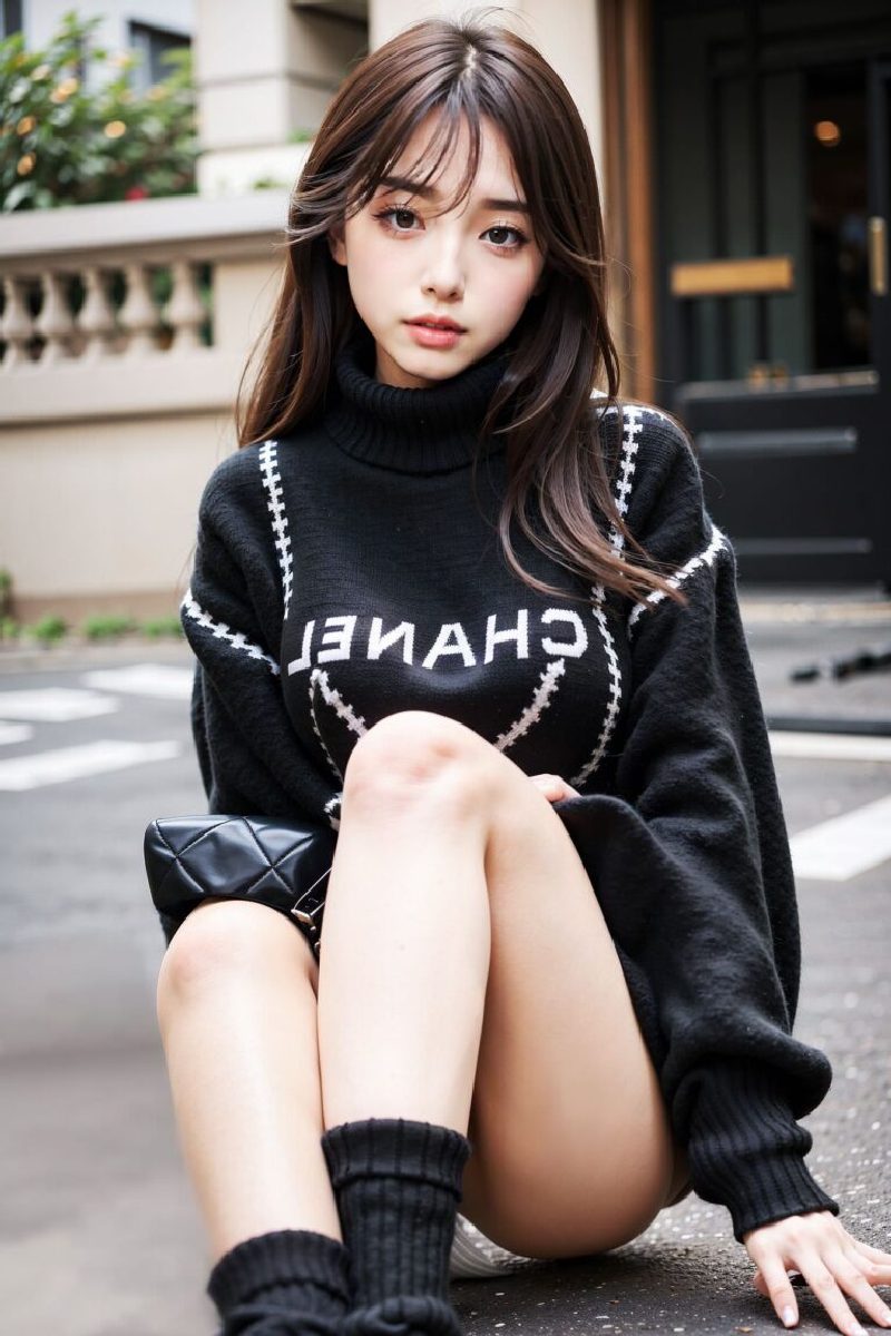 The Chic and Trendy Look of Korean AI Dream Girls on the Streets-第1章-图片17