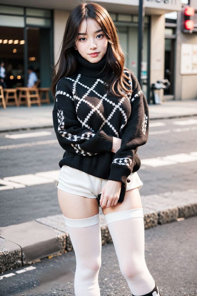 The Chic and Trendy Look of Korean AI Dream Girls on the Streets-第1章-图片16