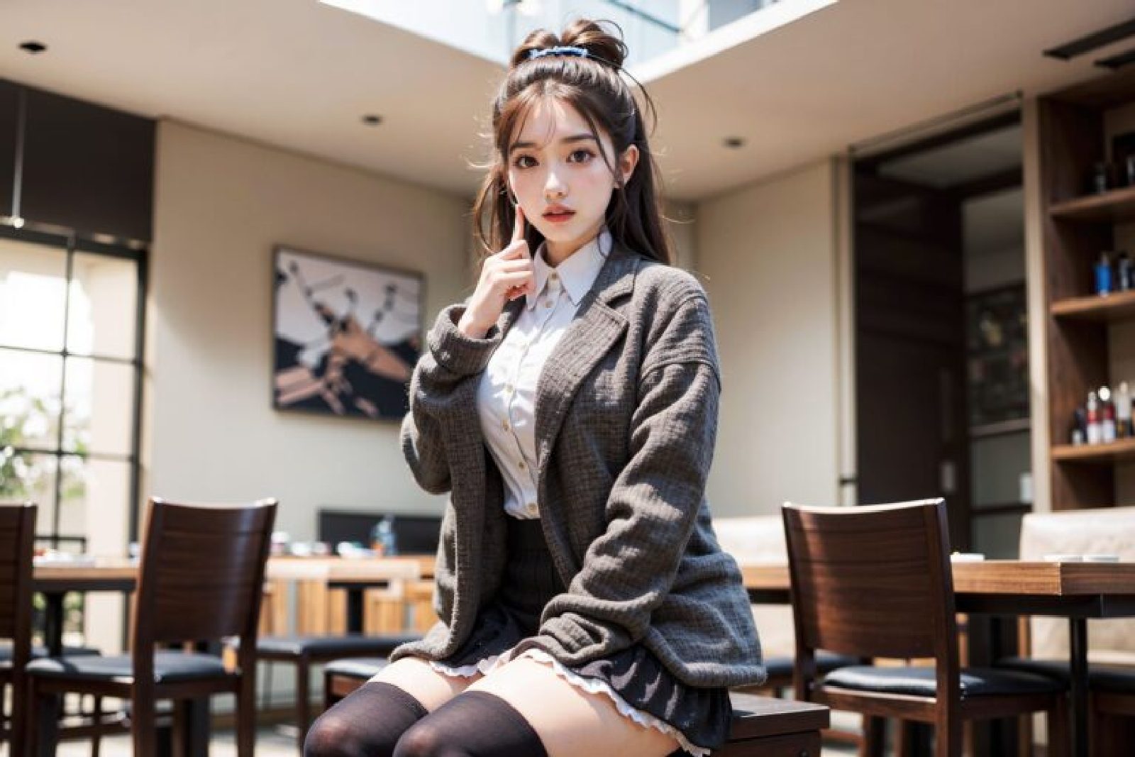 The Chic and Trendy Look of Korean AI Dream Girls on the Streets-第1章-图片22