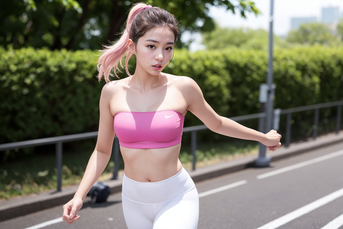 AI生成~NATSUNE_AI走れ！（跑步！）