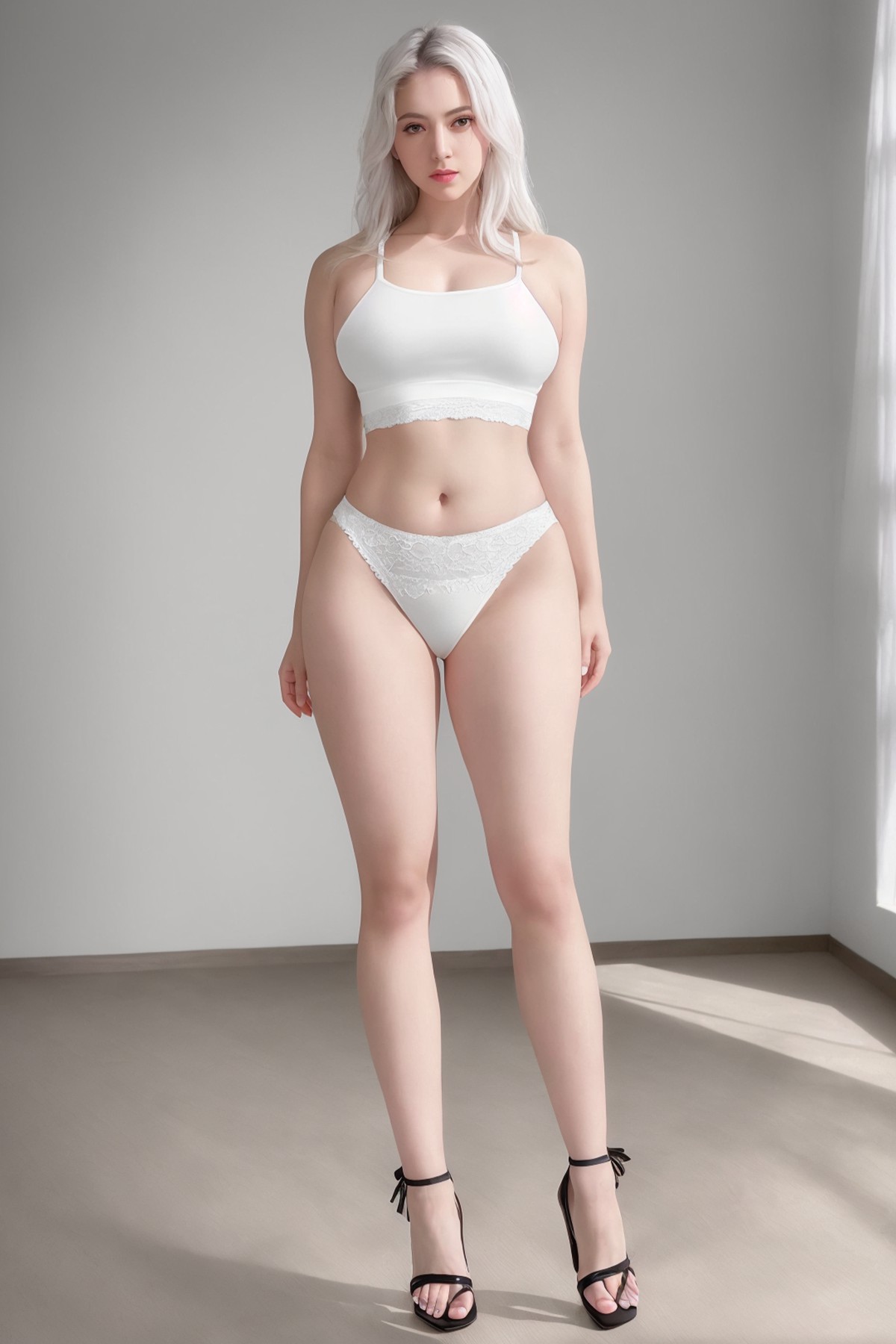 AIModel Vol.079 White Crop Top-第1章-图片1