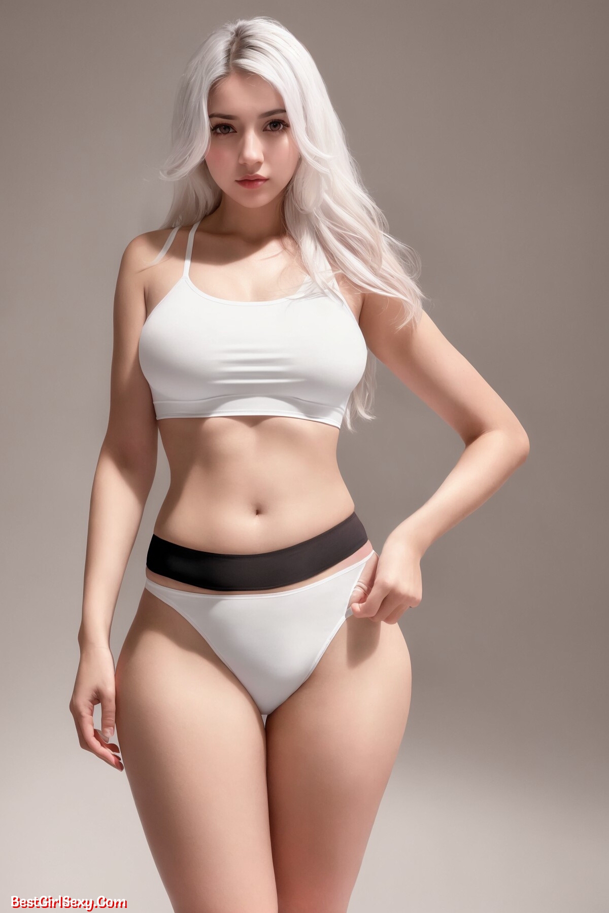 AIModel Vol.079 White Crop Top-第1章-图片26