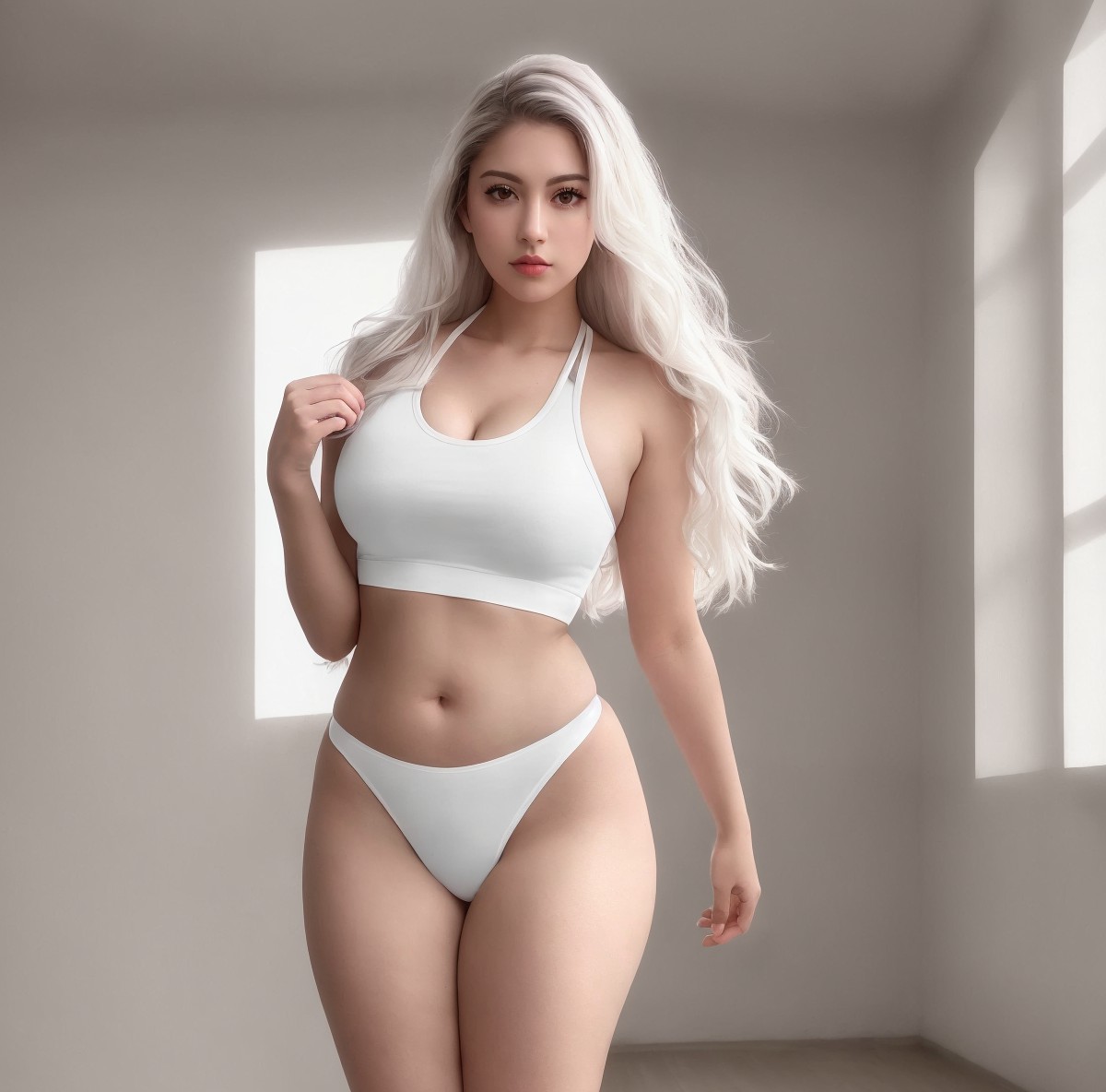 AIModel Vol.079 White Crop Top-第1章-图片36