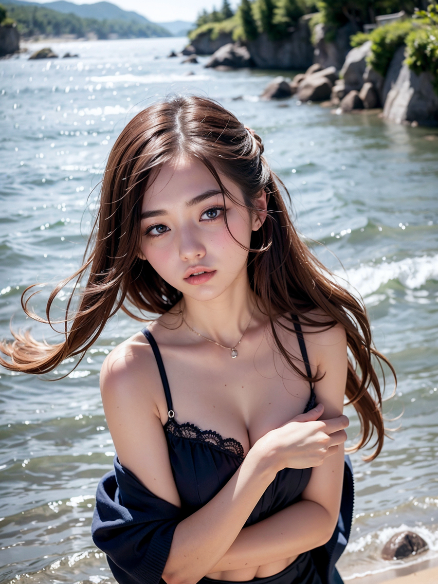 AI生成~AI OFUG彼女と一緒にビーチフェスティバルに行った（和她一起去了海灘音樂節）-第1章-图片12