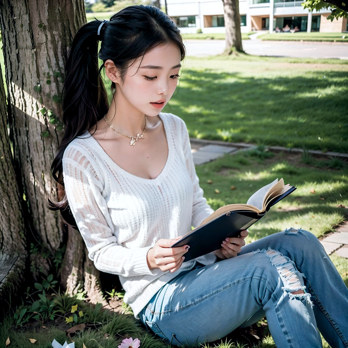 AI生成~AI OFUG彼女とキャンパスデート（和她的校園約會）-第1章-图片3