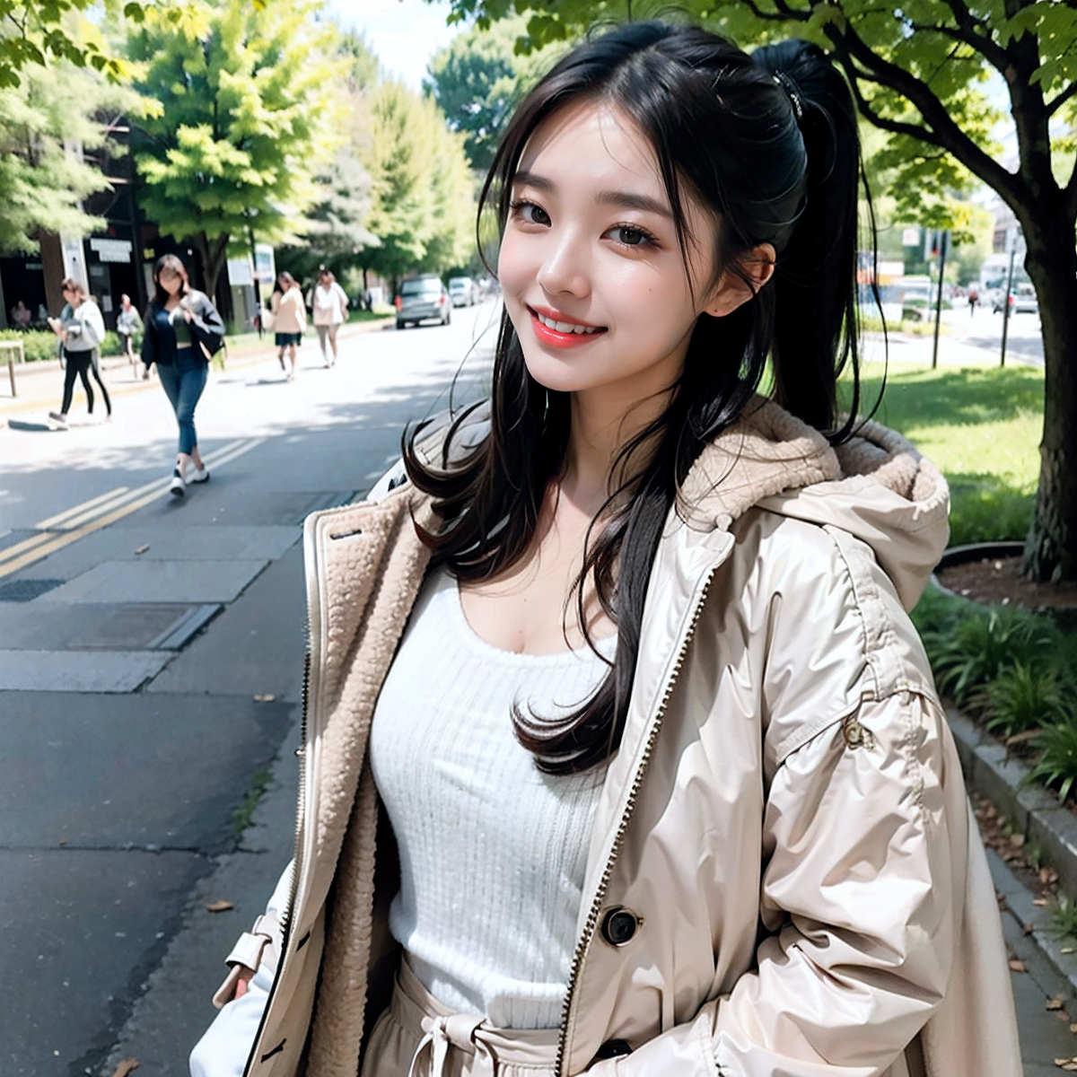 AI生成~AI OFUG彼女とキャンパスデート（和她的校園約會）-第1章-图片8