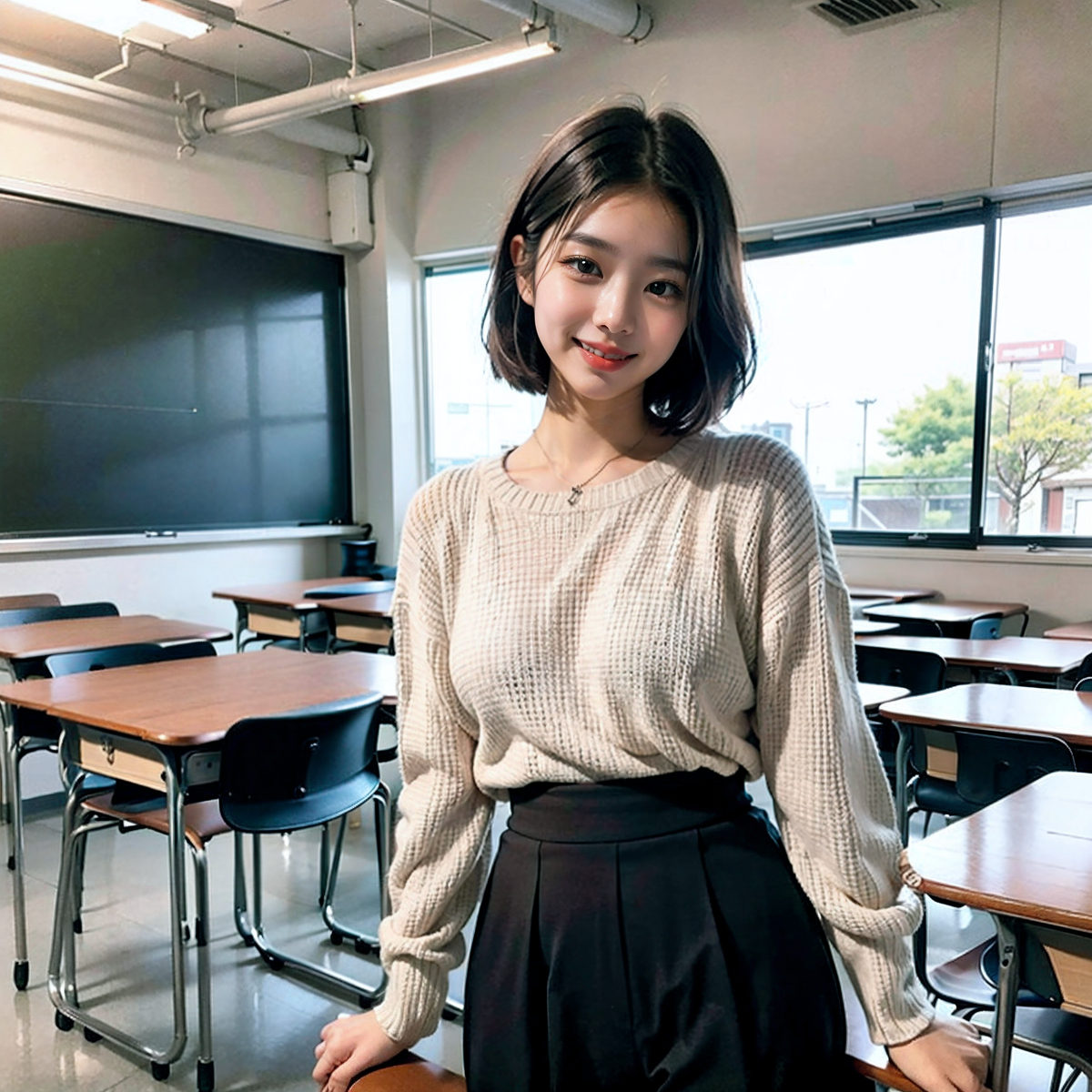 AI生成~AI OFUG彼女とキャンパスデート（和她的校園約會）-第1章-图片14