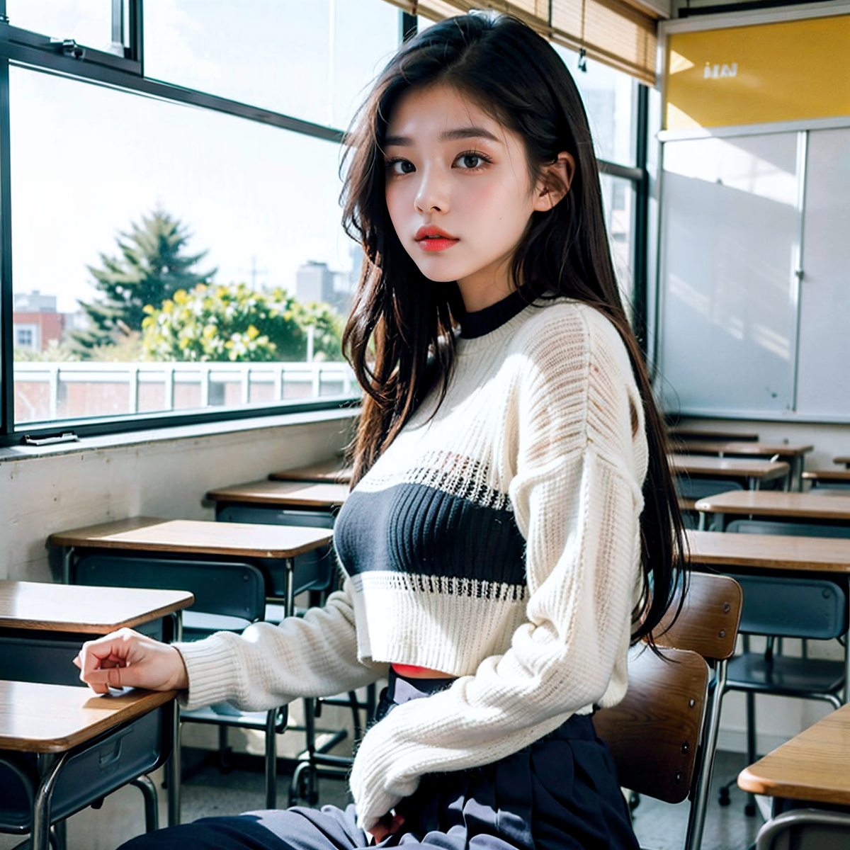 AI生成~AI OFUG彼女とキャンパスデート（和她的校園約會）-第1章-图片15