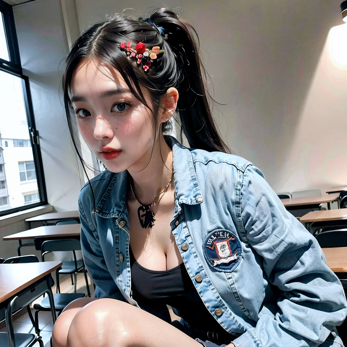 AI生成~AI OFUG彼女とキャンパスデート（和她的校園約會）-第1章-图片18