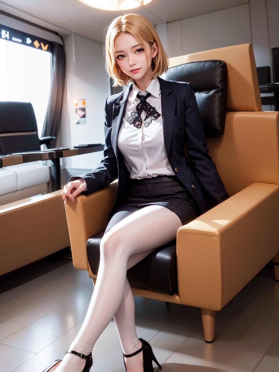 AI生成~Chris黒糸白糸（黑白絲襪）-第1章-图片29