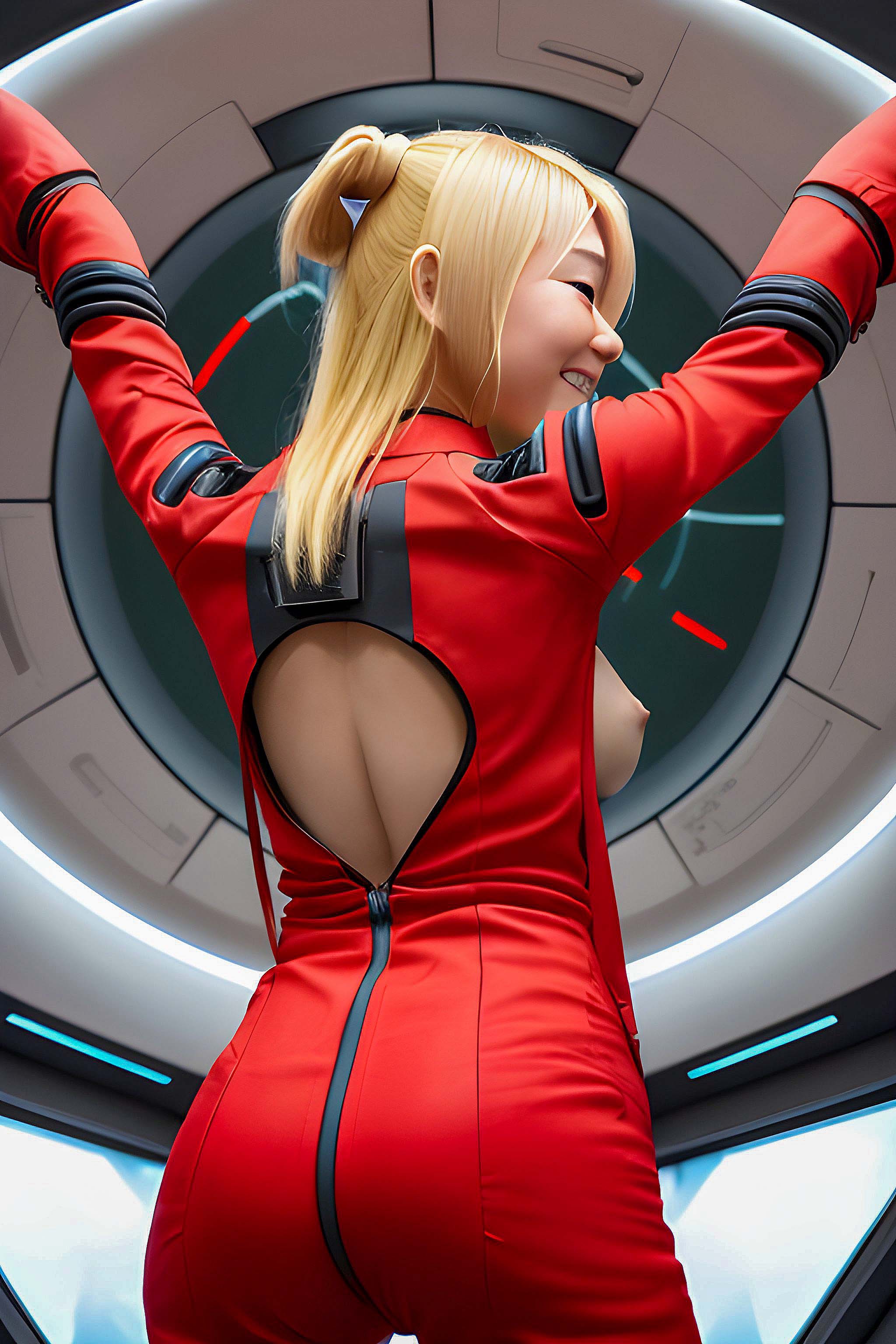 Hot Asian College Girls in Sci Fi Uniforms generated by AI-第1章-图片93