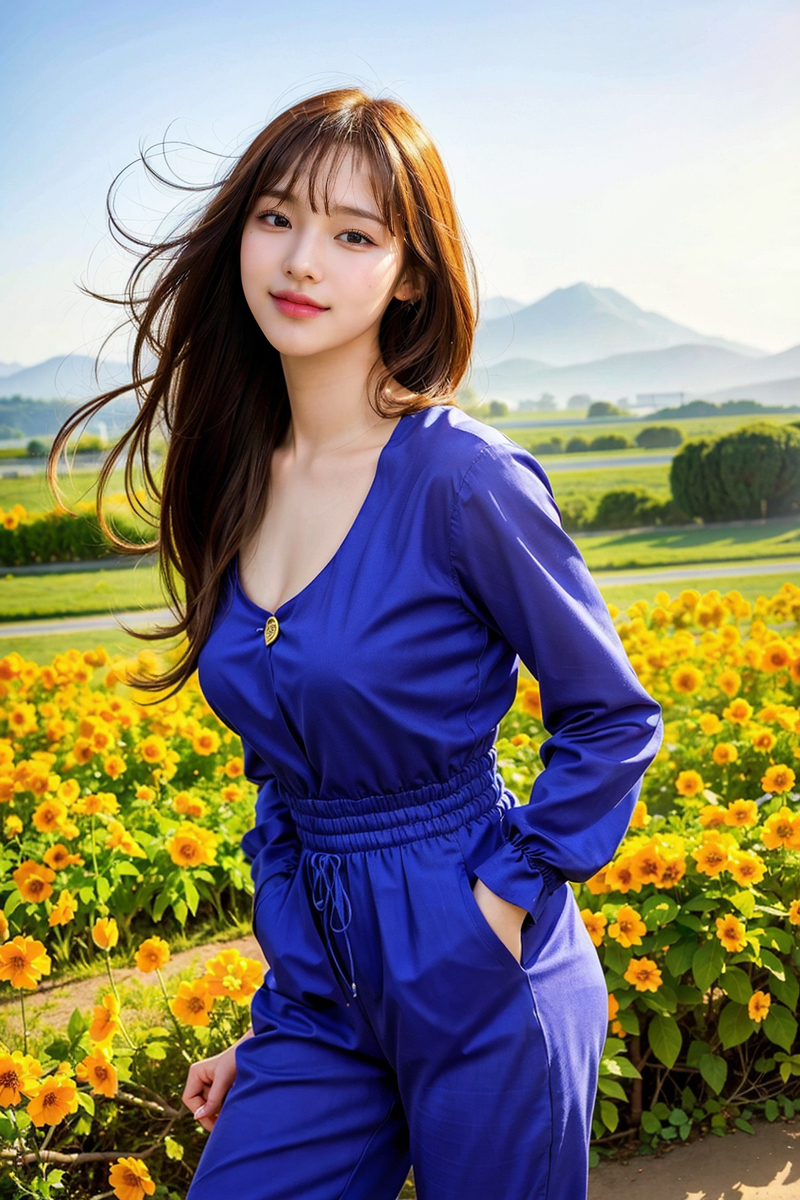 AI生成~NATSUNE_AIVneck Jumpsuit（V 領連衣褲）-第1章-图片9