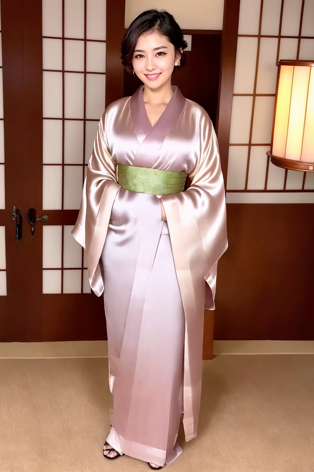 AIModel Vol.126 Silk Pastel Kimono-第1章-图片10