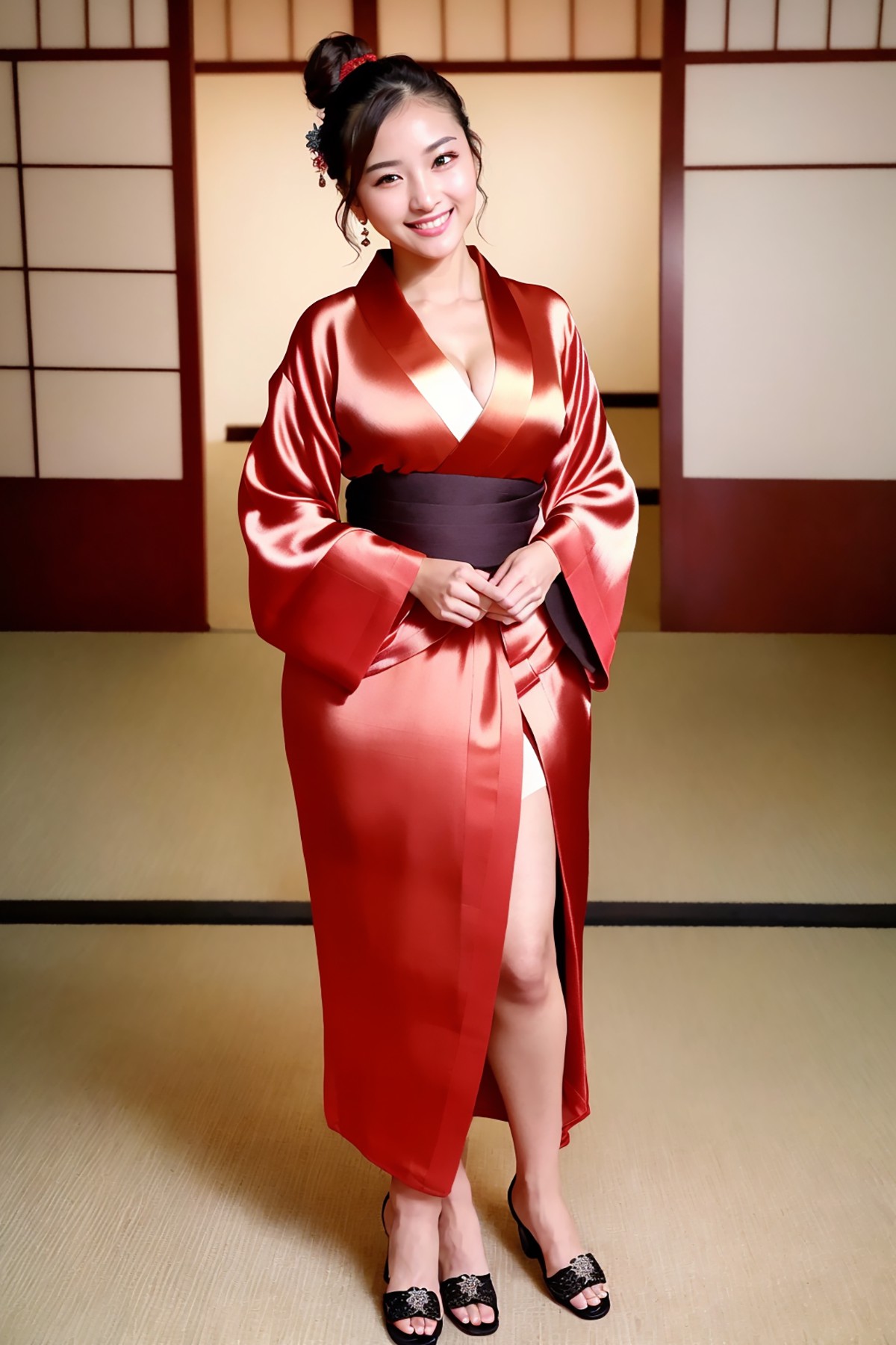 AIModel Vol.126 Silk Pastel Kimono-第1章-图片15