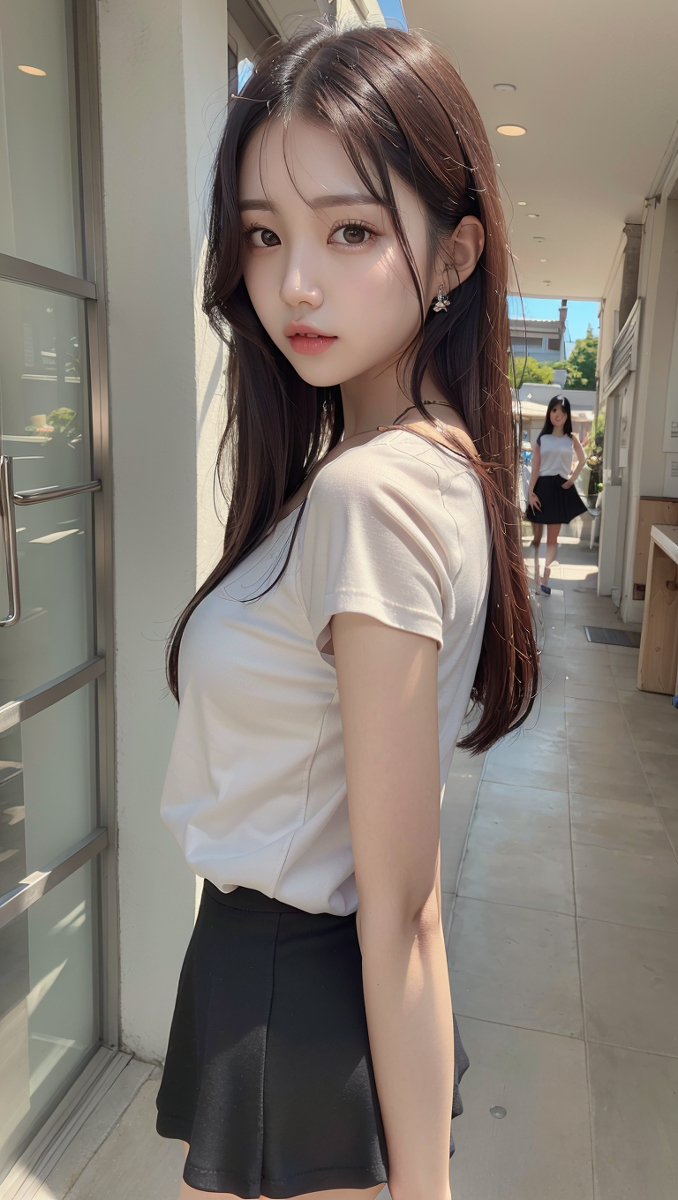 AI生成~AI FOR YOU ▶AFYShirt Black Skirt-第1章-图片2