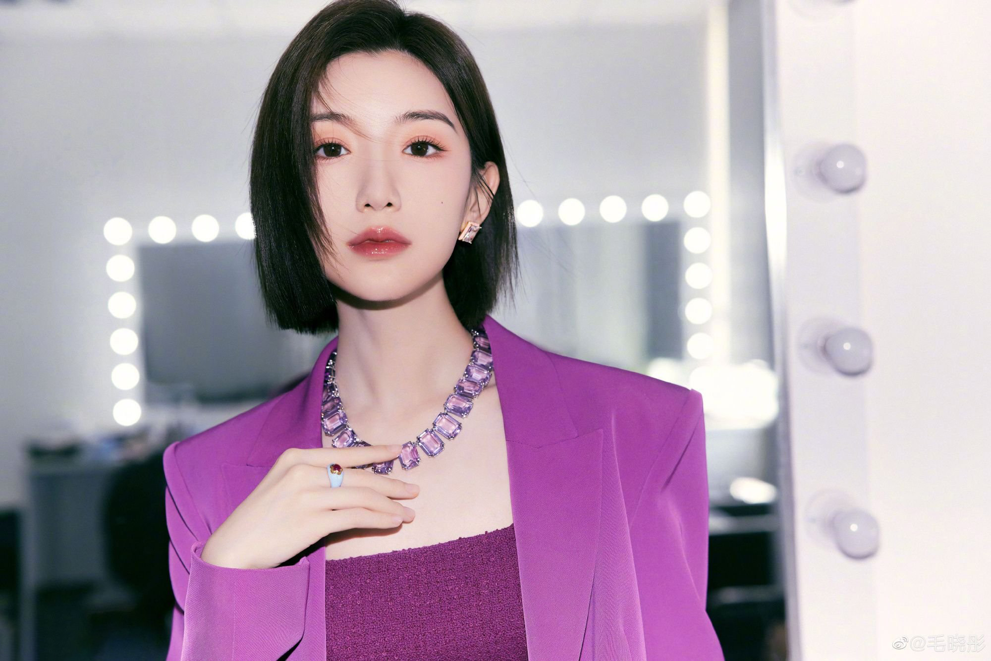 桃紫色洋裝魅惑—毛曉彤[套圖]-第1章-图片7