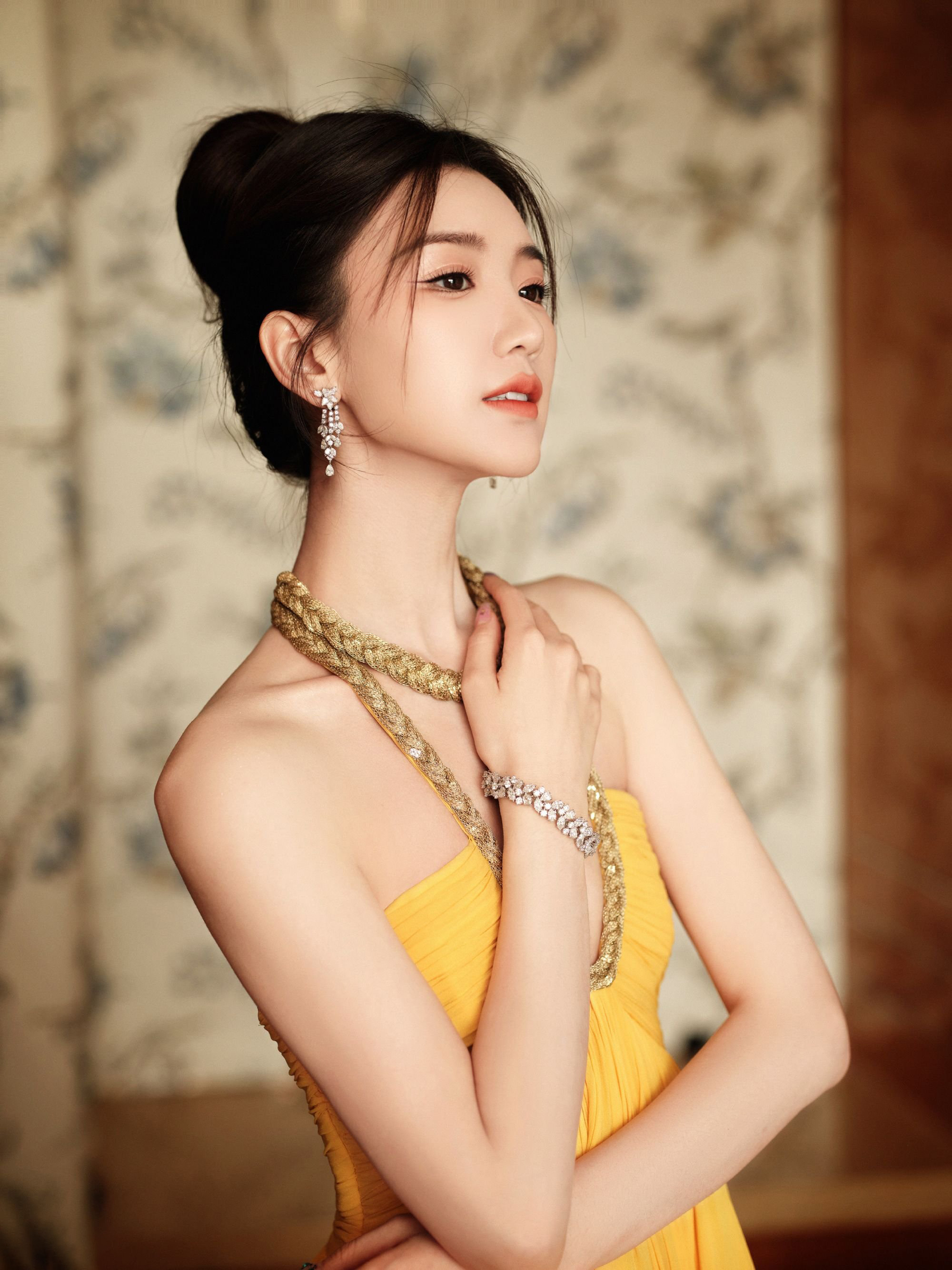 黃色蓬蓬公主裙—毛曉彤[套圖]-第1章-图片3