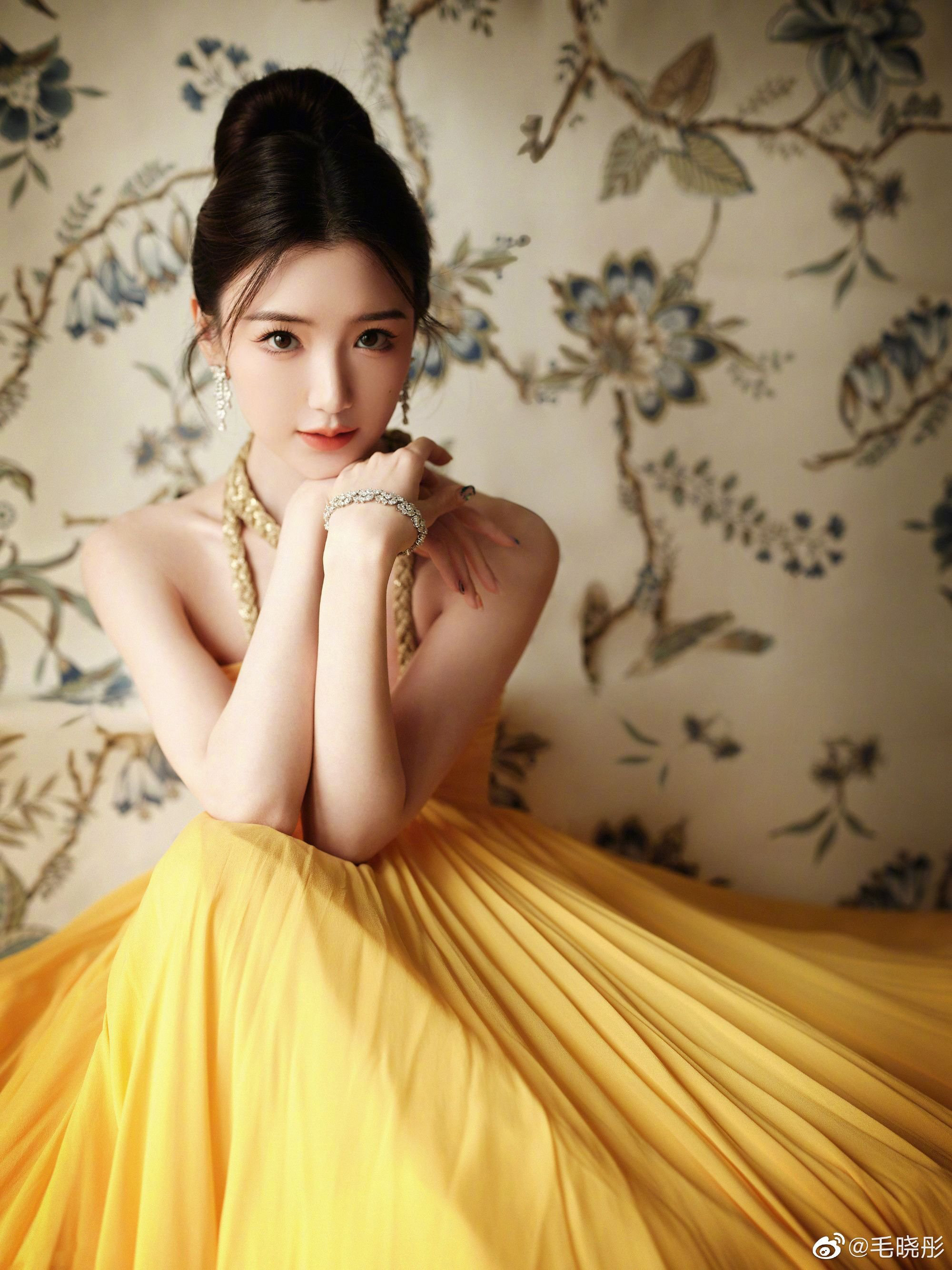 黃色蓬蓬公主裙—毛曉彤[套圖]-第1章-图片5