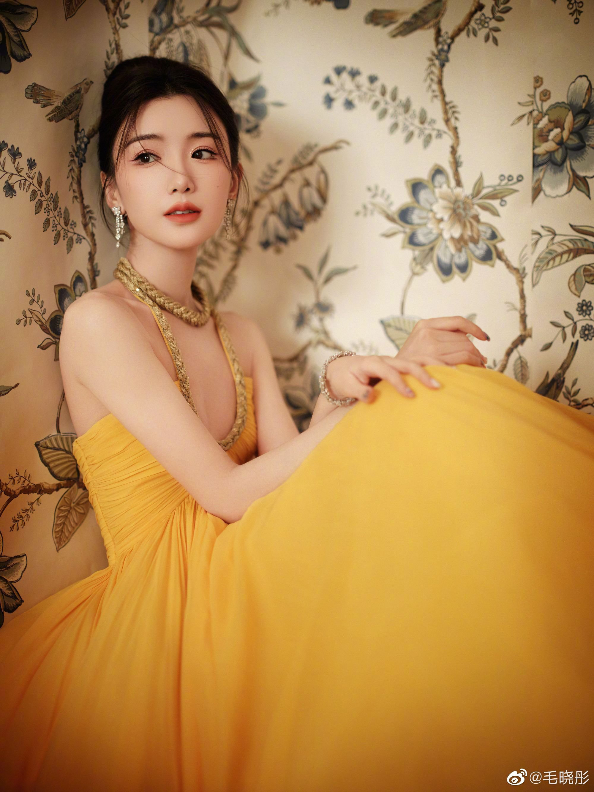 黃色蓬蓬公主裙—毛曉彤[套圖]-第1章-图片6
