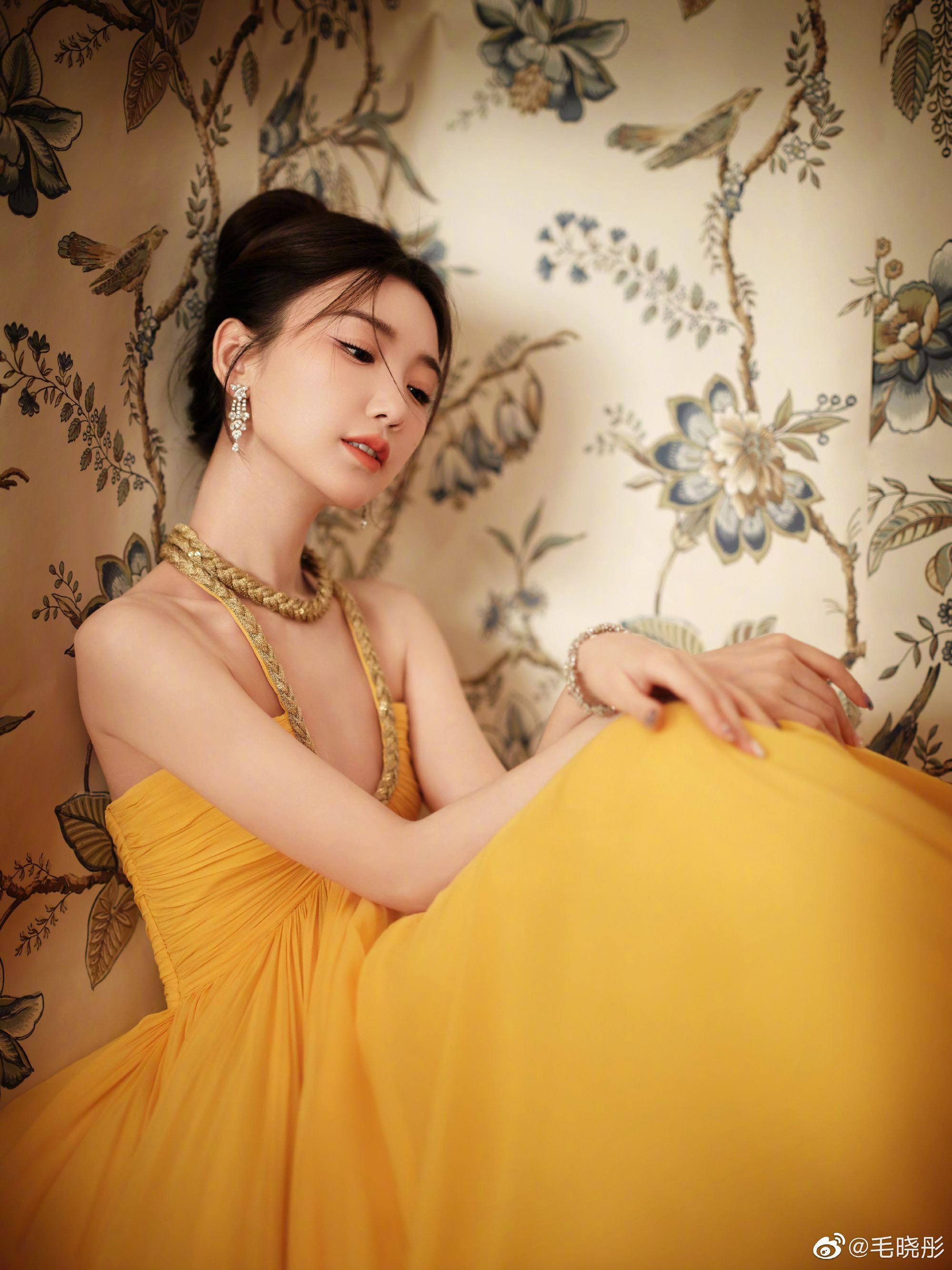 黃色蓬蓬公主裙—毛曉彤[套圖]-第1章-图片9