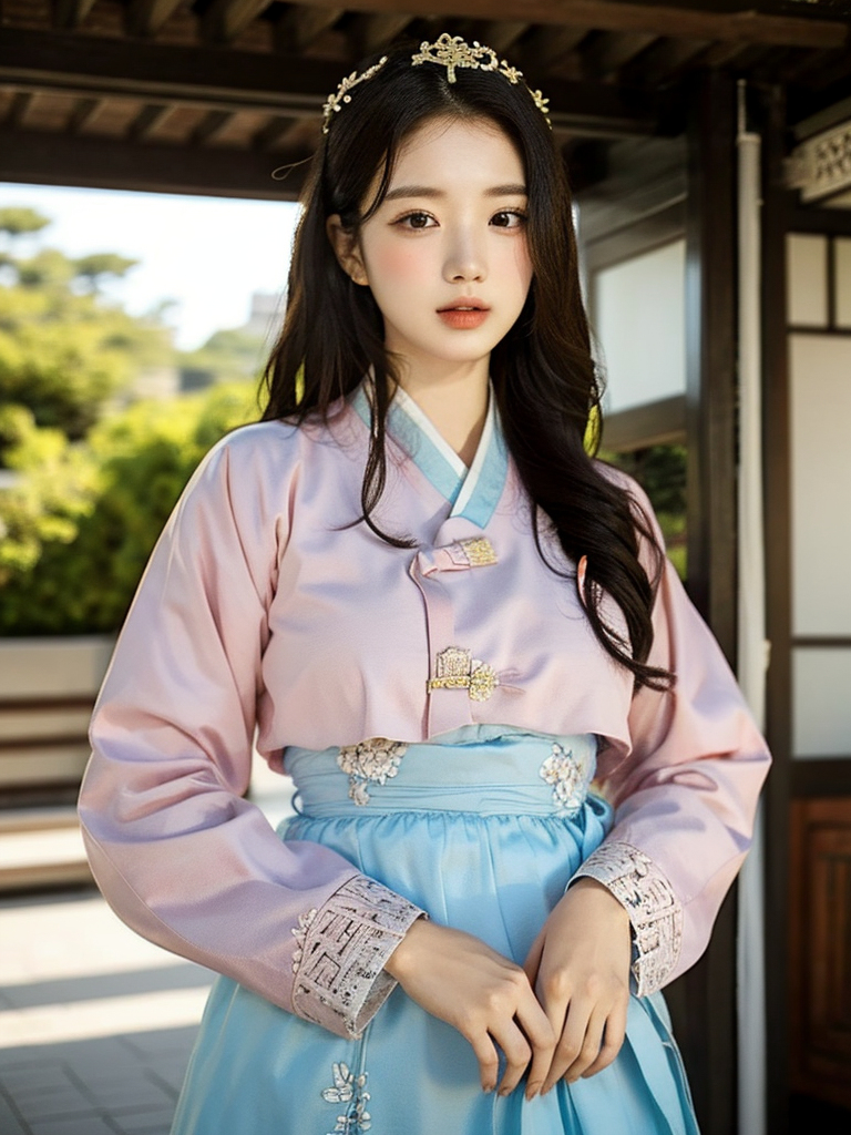 AI生成~xRicaWomen in Hanbok, Korean-第1章-图片1