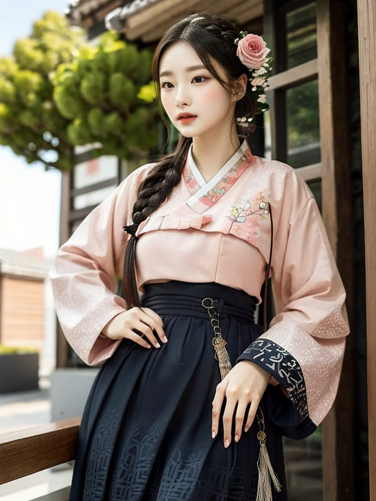 AI生成~xRicaWomen in Hanbok, Korean-第1章-图片2