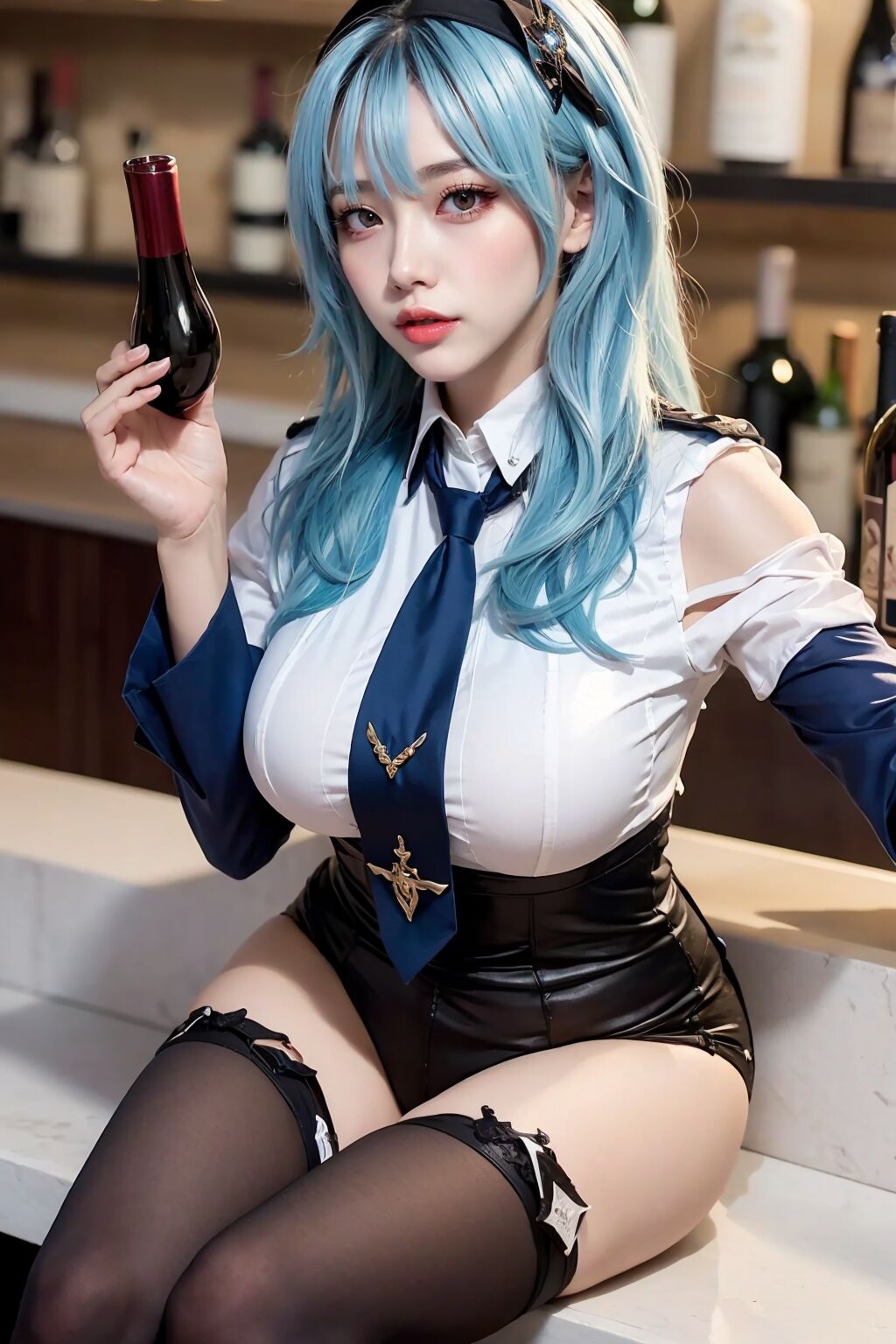 ●PIXIV● MACHOKING Blue Hair Cutie-第1章-图片8
