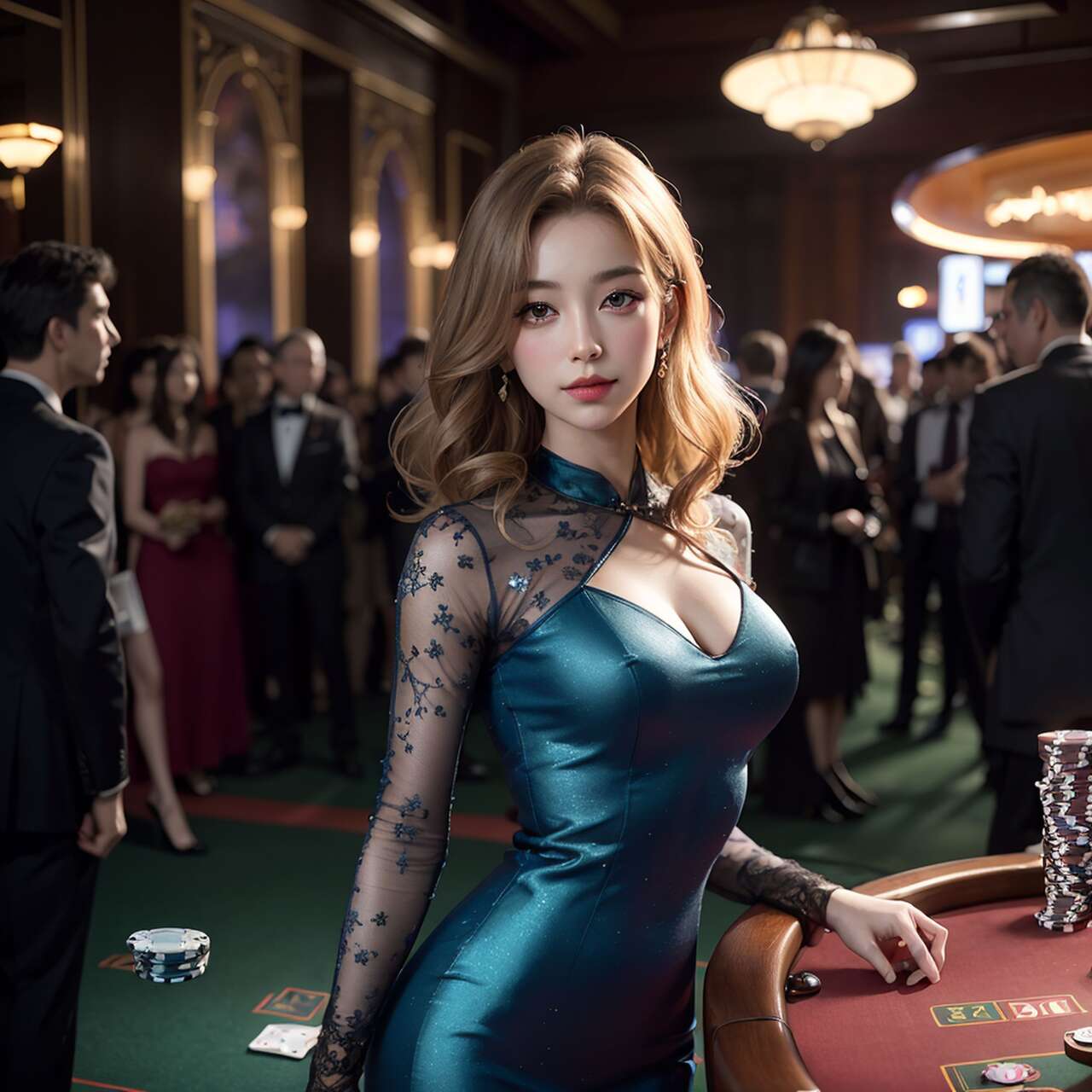 [AI beauty] uncensored  Gambling-第1章-图片9