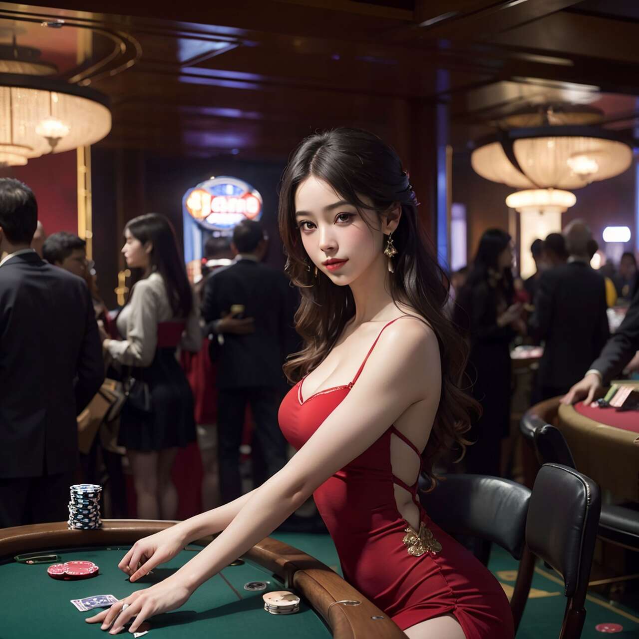 [AI beauty] uncensored  Gambling-第1章-图片16