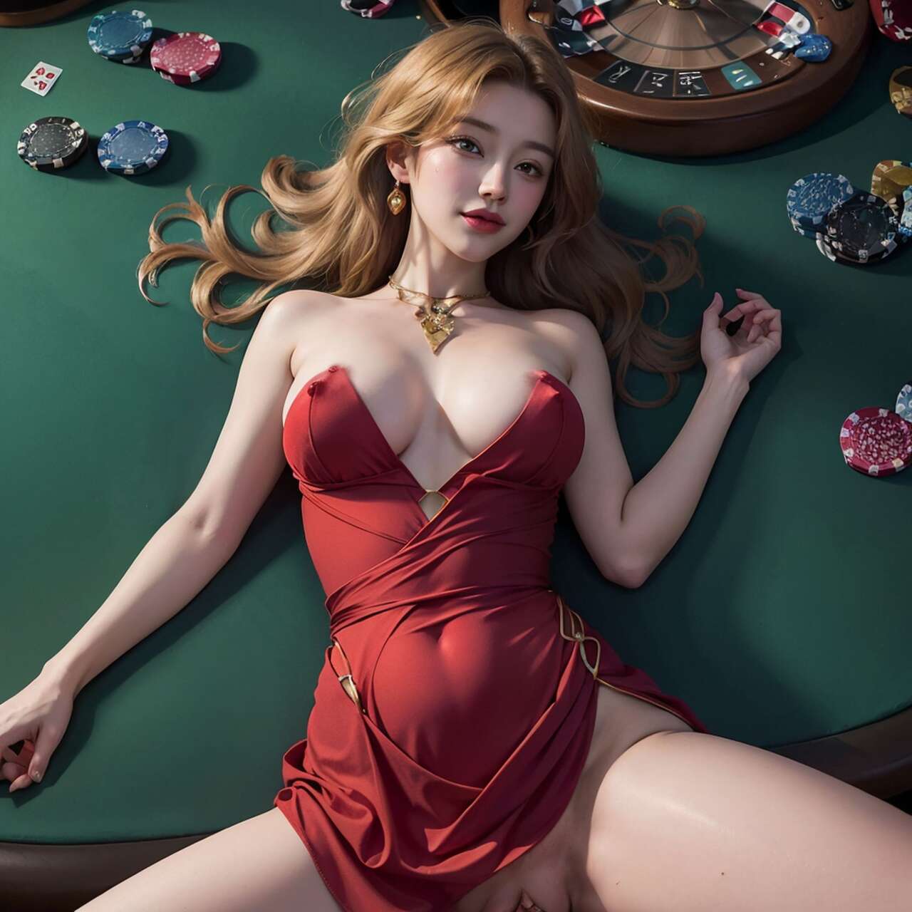 [AI beauty] uncensored  Gambling-第1章-图片25