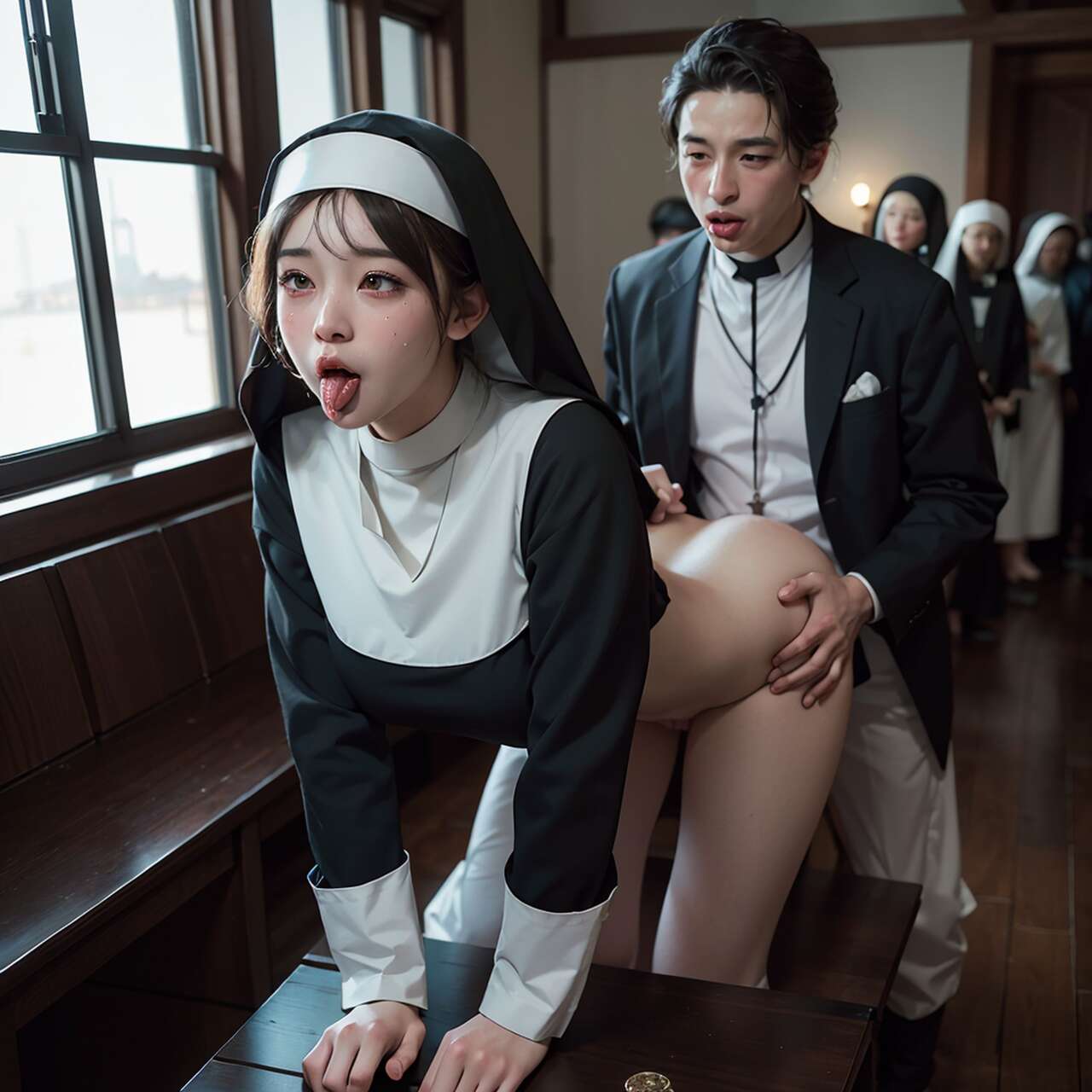 [AI beauty] uncensored  Nuns-第1章-图片10