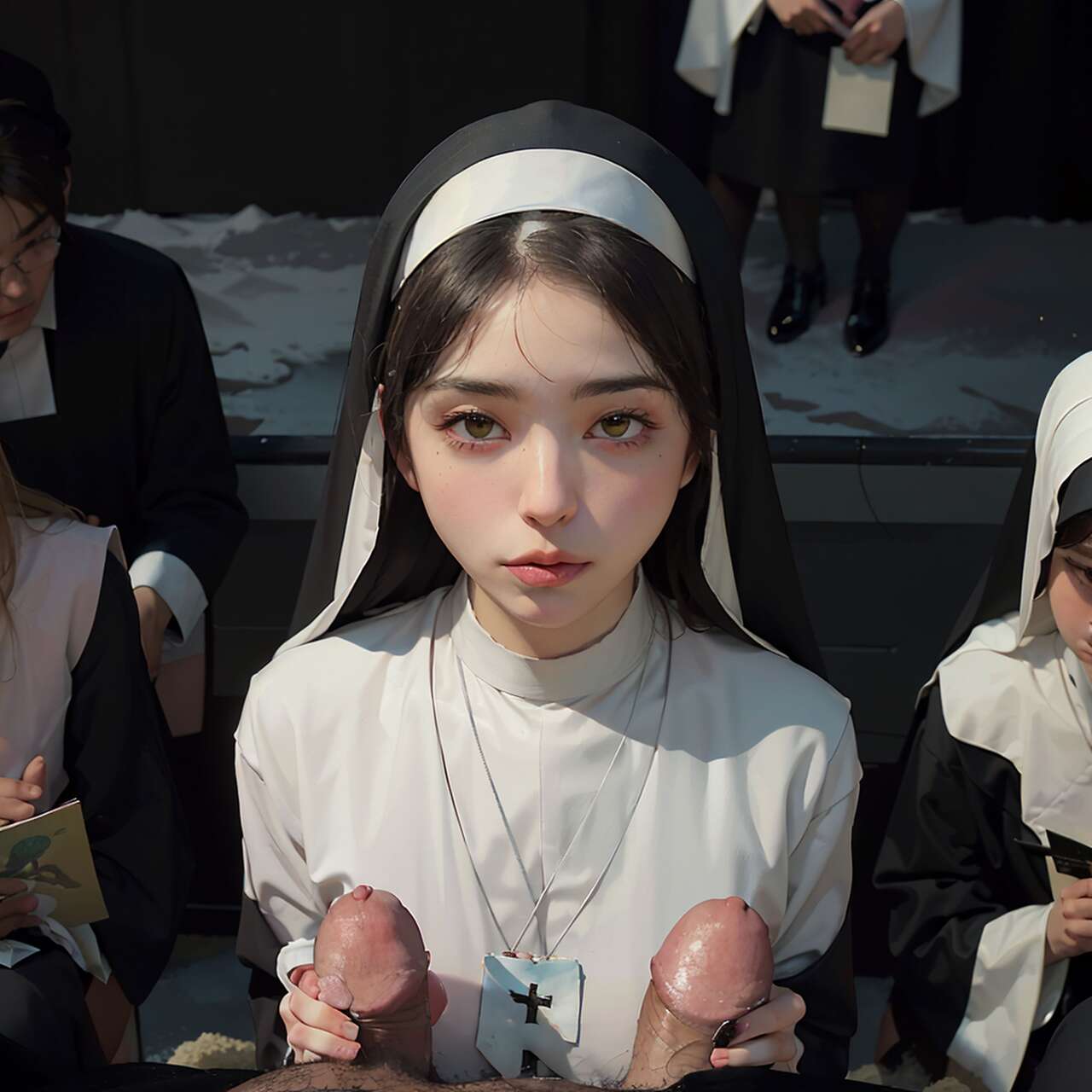 [AI beauty] uncensored  Nuns-第1章-图片27