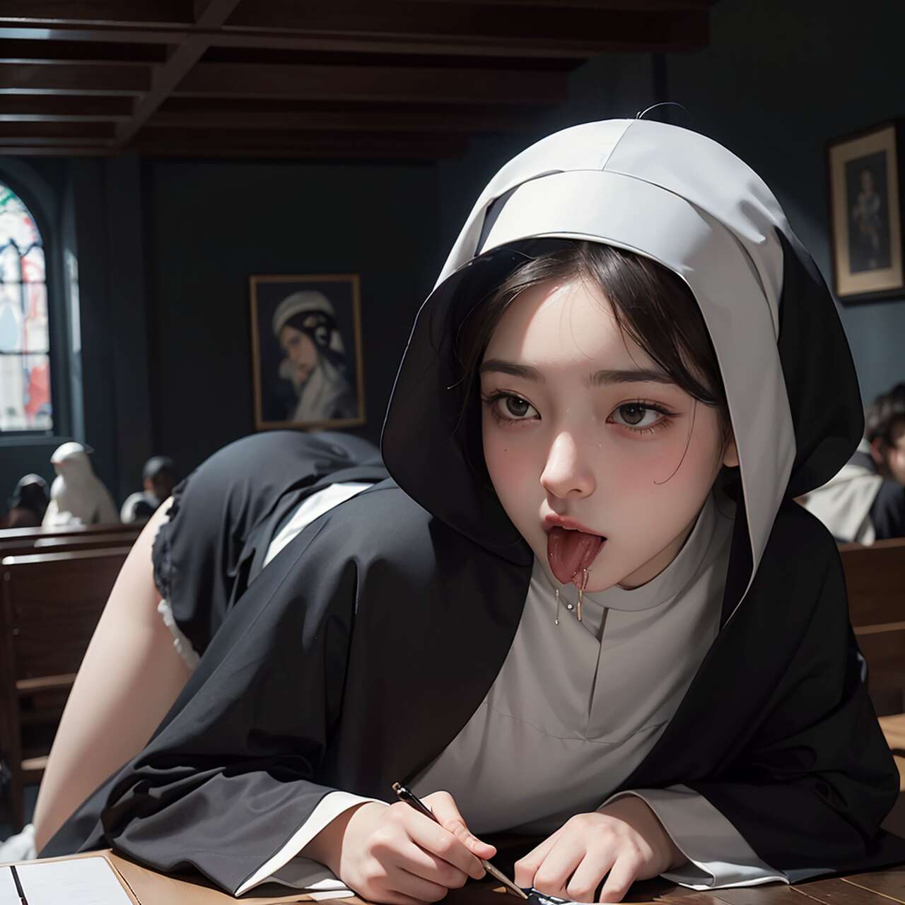 [AI beauty] uncensored  Nuns-第1章-图片28