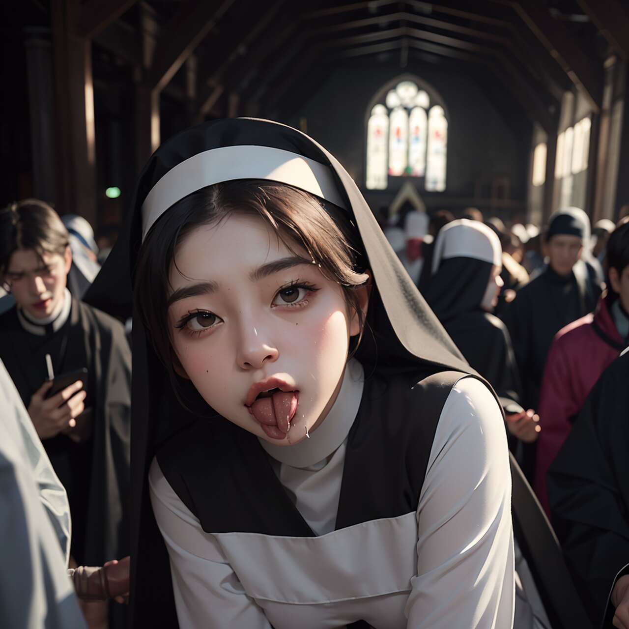 [AI beauty] uncensored  Nuns-第1章-图片38