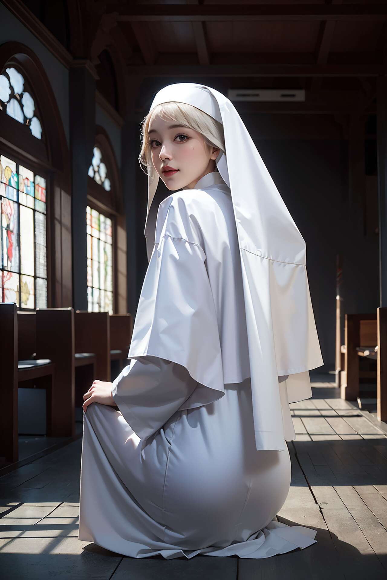 [AI beauty] uncensored  Nuns-第1章-图片124