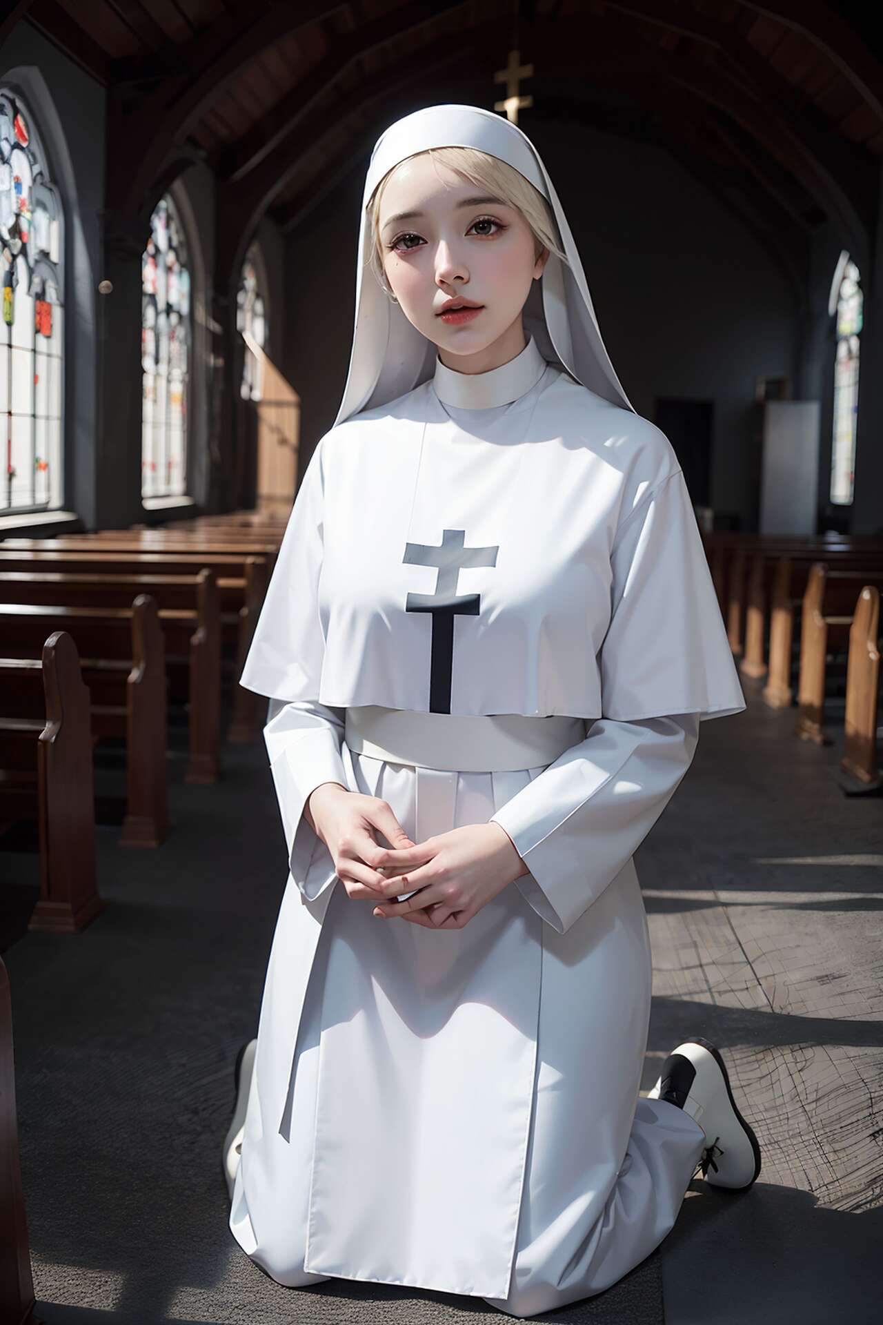 [AI beauty] uncensored  Nuns-第1章-图片134