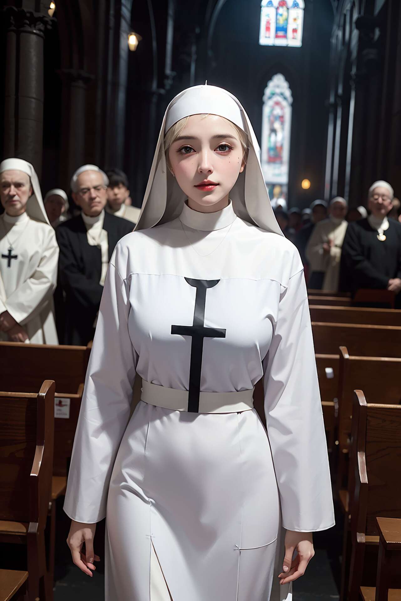 [AI beauty] uncensored  Nuns-第1章-图片142