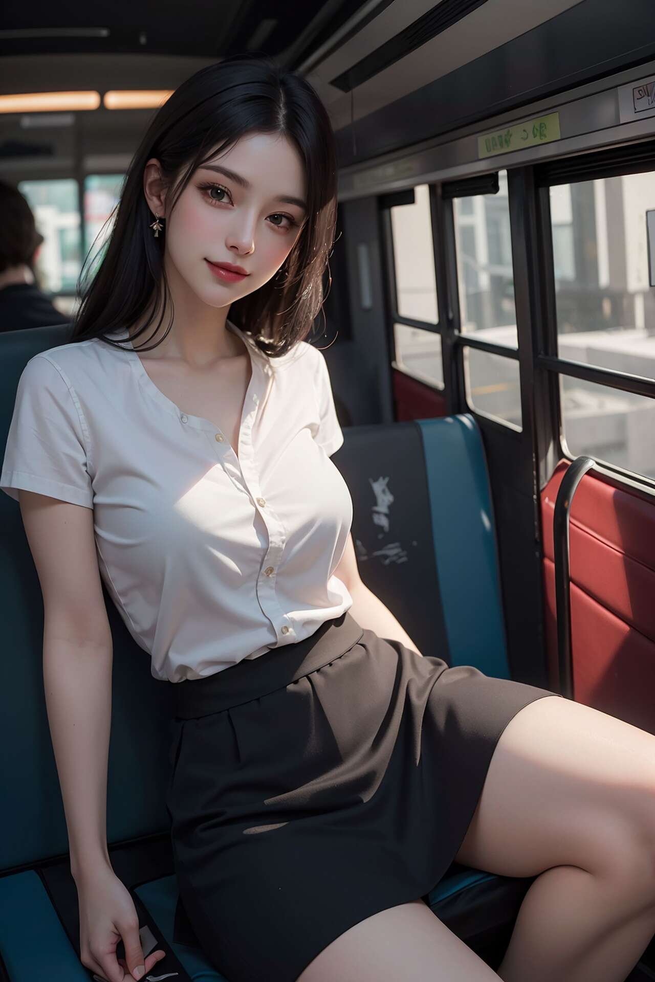 [AI beauty] uncensored  Public Transportation-第1章-图片30