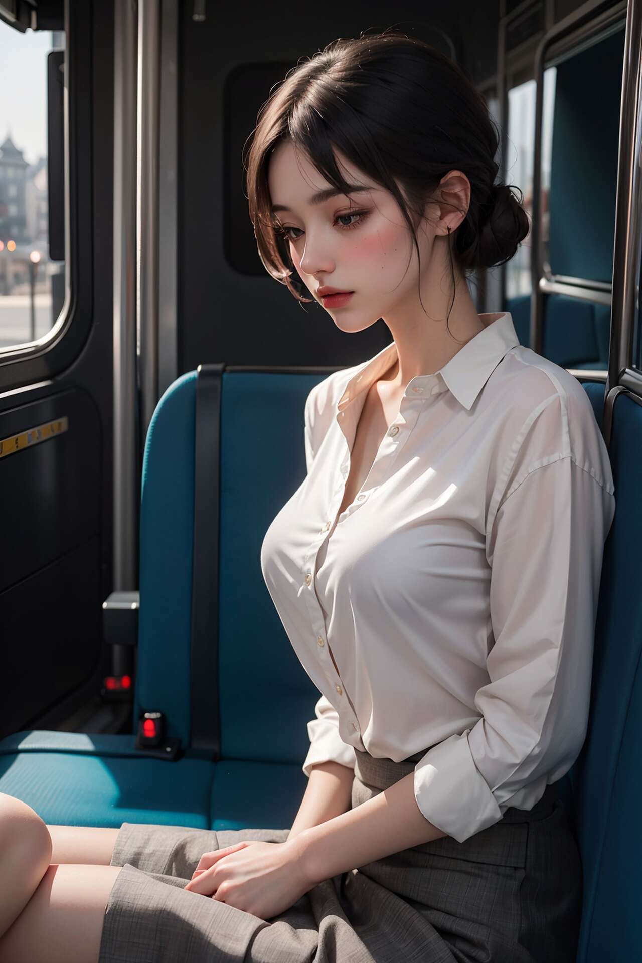 [AI beauty] uncensored  Public Transportation-第1章-图片28